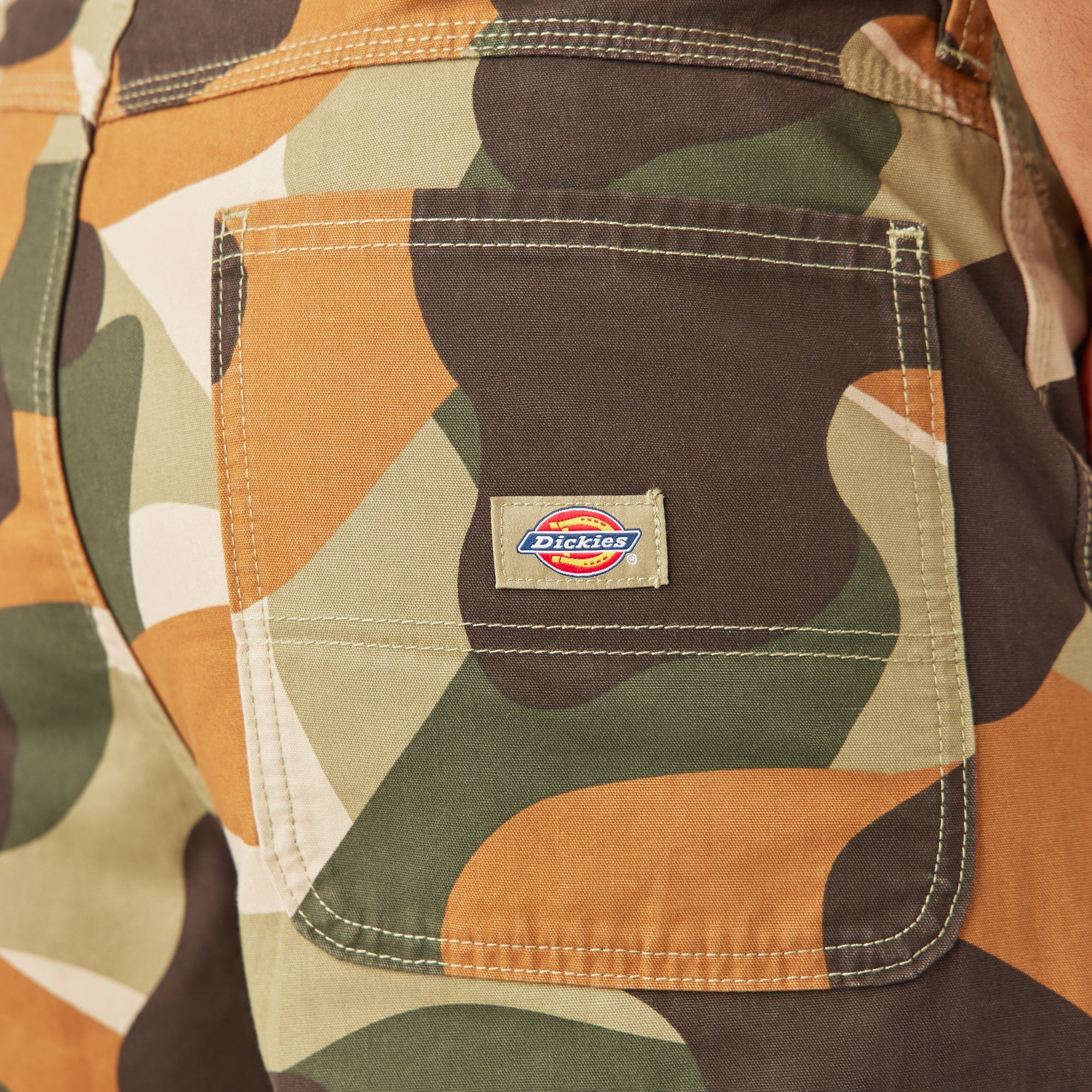 Camo Print Duck Cargo Pants