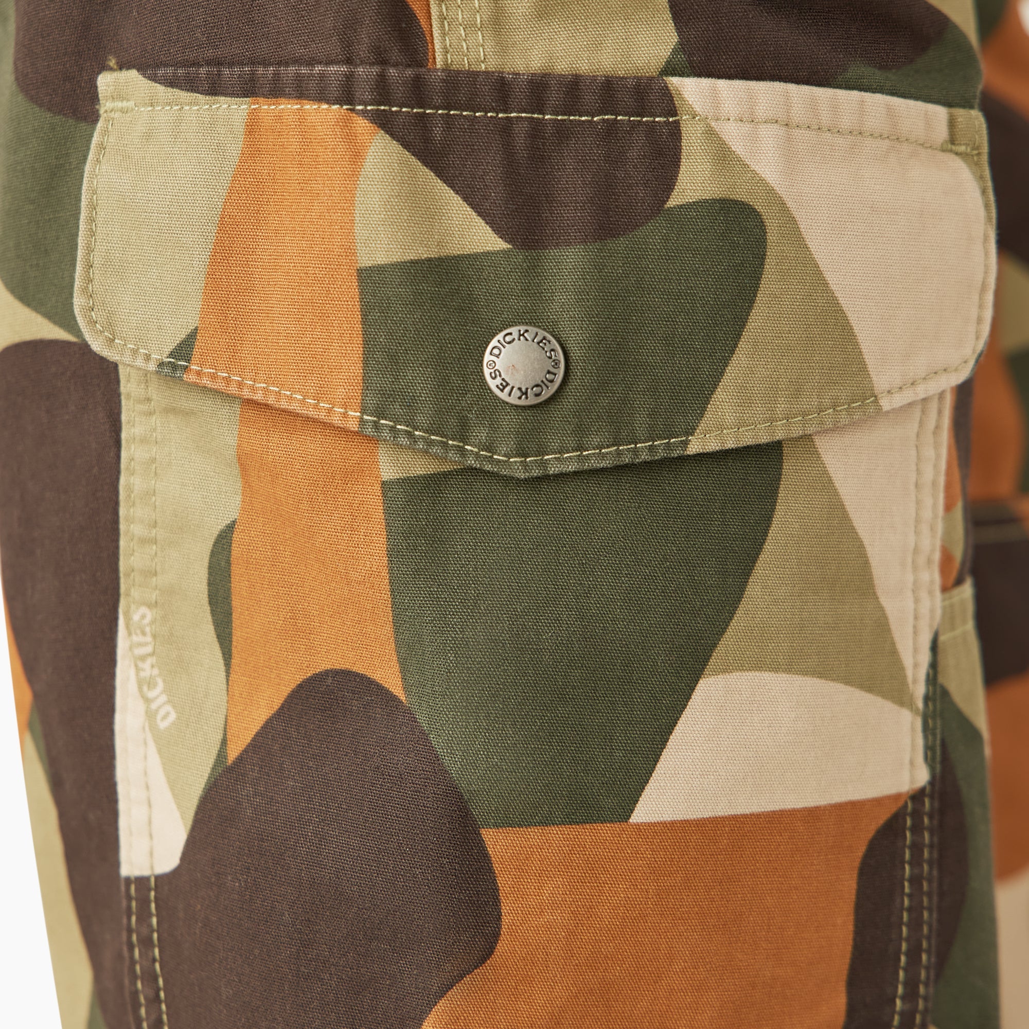 Camo Print Duck Cargo Pants