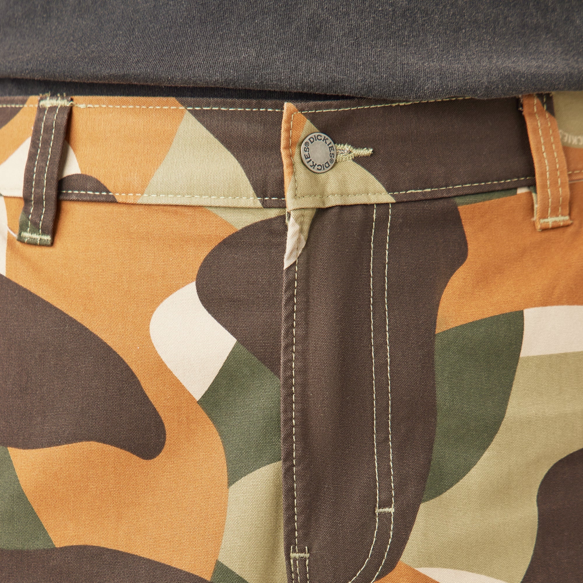 Camo Print Duck Cargo Pants