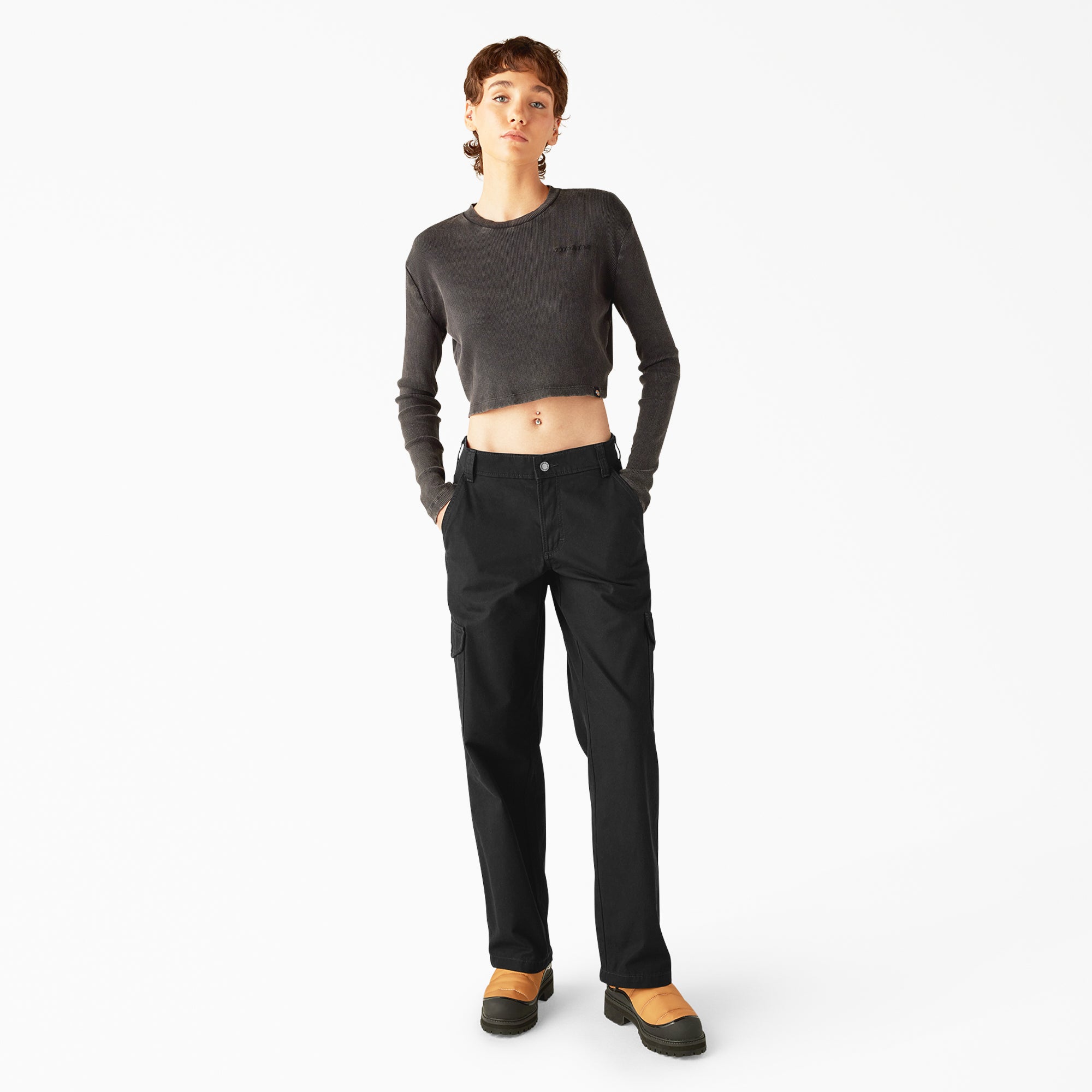 Women's Relaxed Fit Duck Canvas Cargo Pants