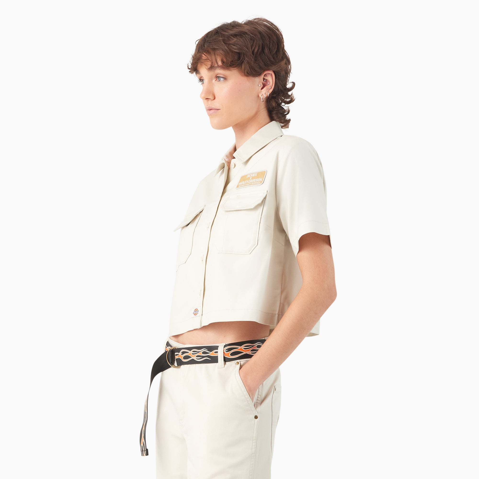 Dickies x Harley-Davidson Women's Eagle Cropped Work Shirt