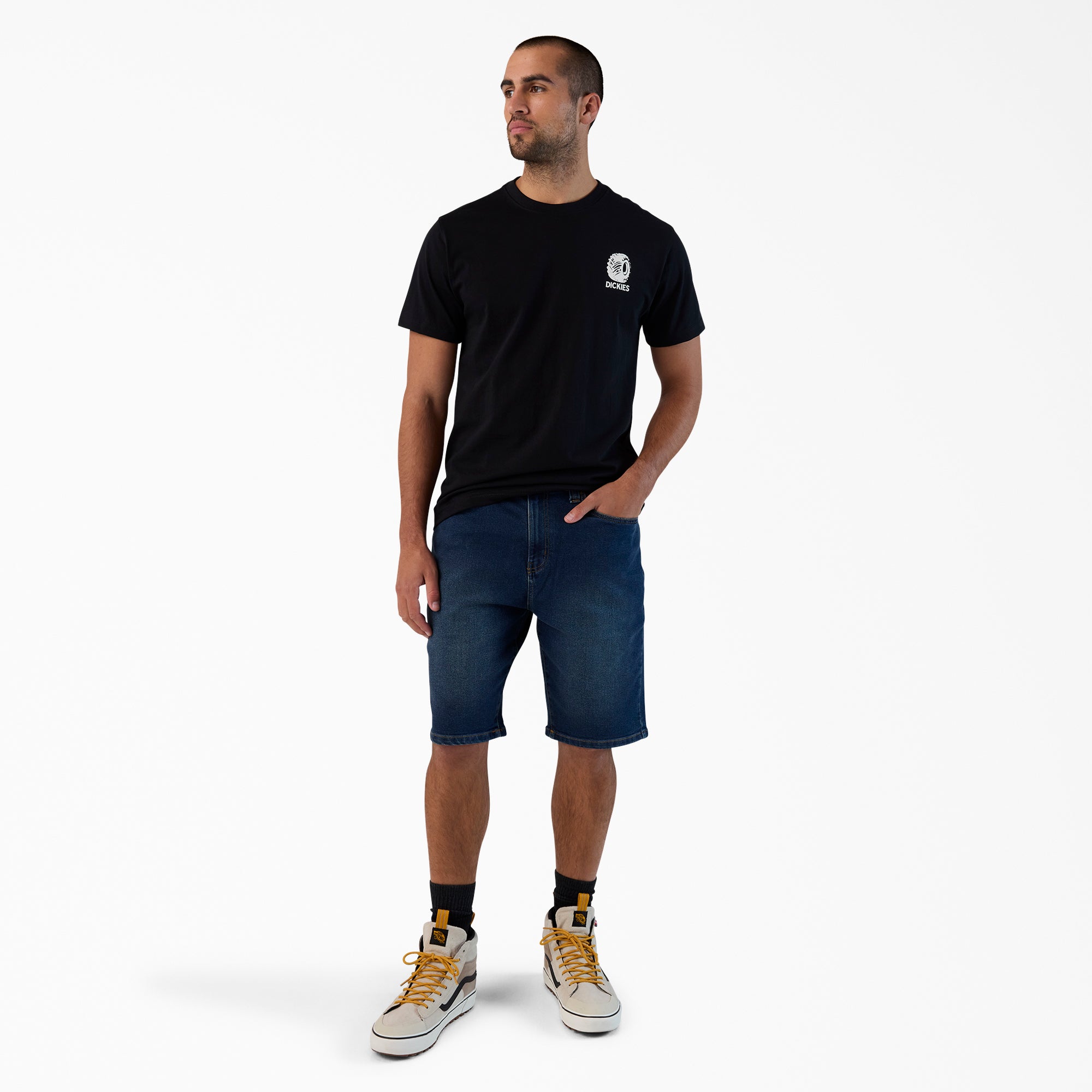 FLEX 5-Pocket Denim Shorts, 11"