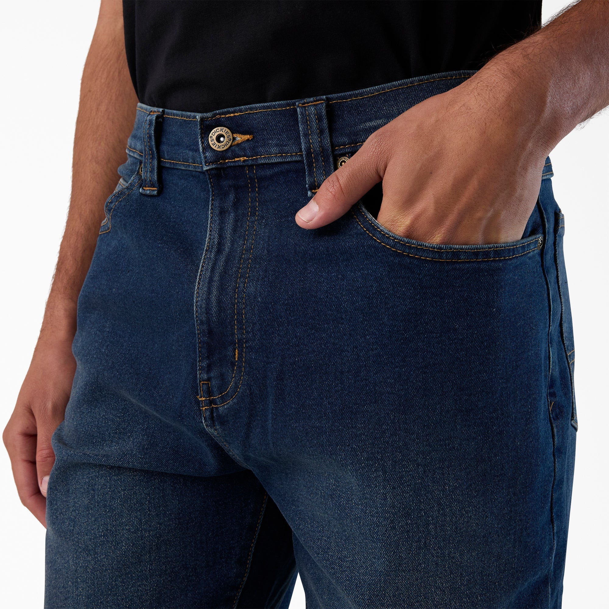 FLEX 5-Pocket Denim Shorts, 11"