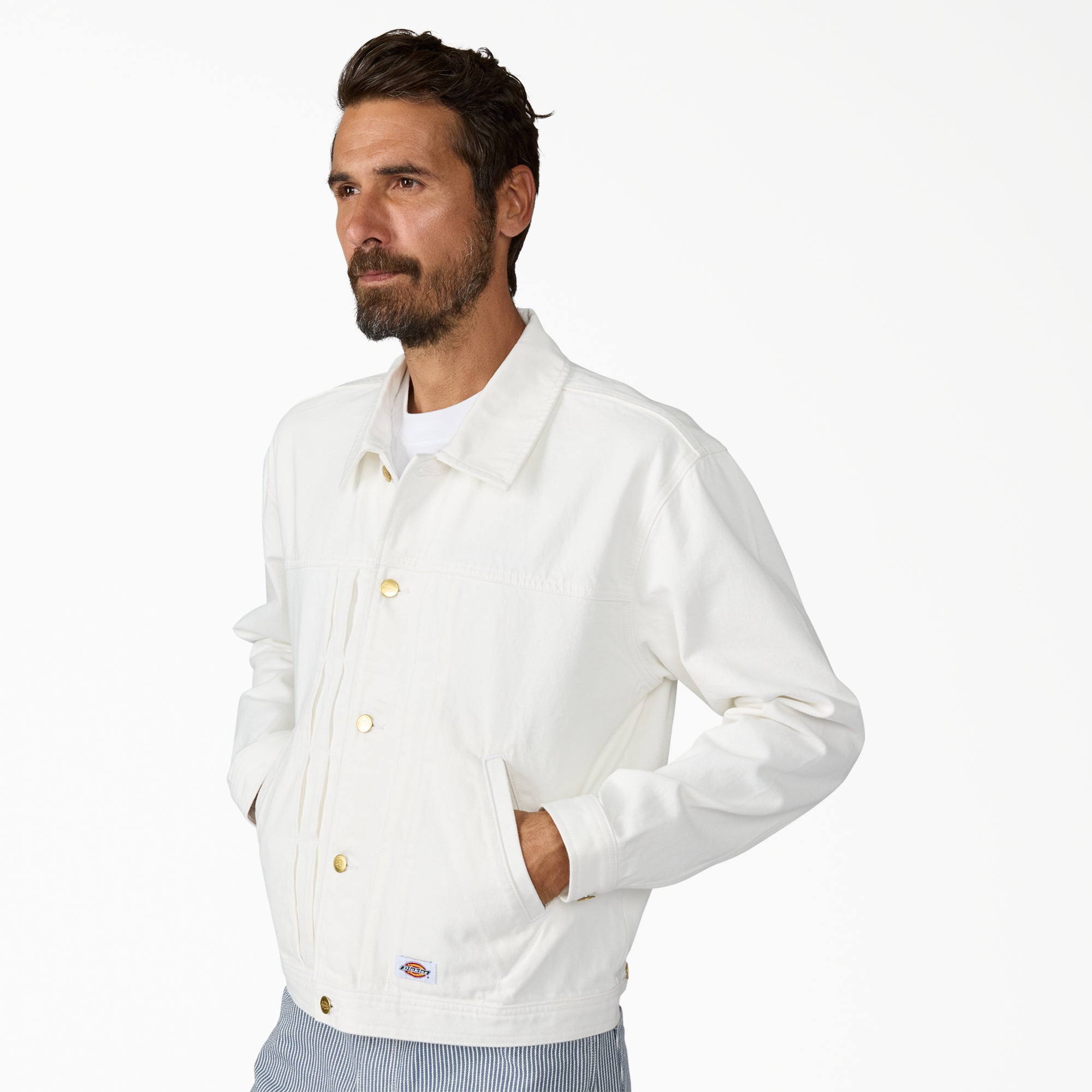 Selvedge Pleated Denim Jacket