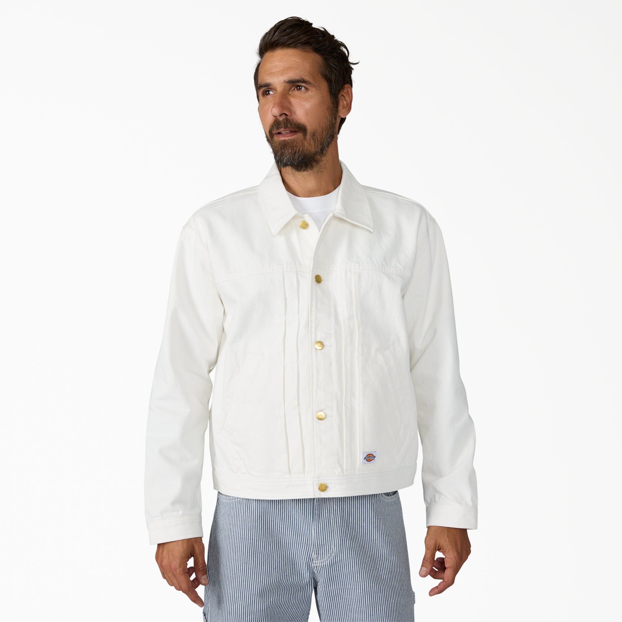Selvedge Pleated Denim Jacket
