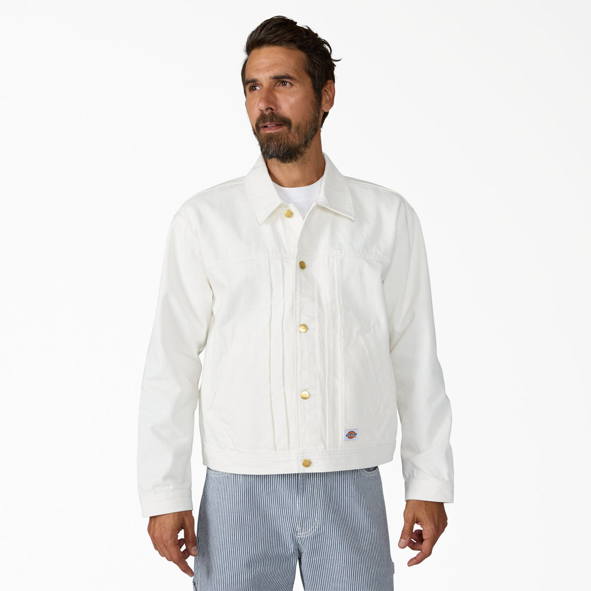 Selvedge Pleated Denim Jacket