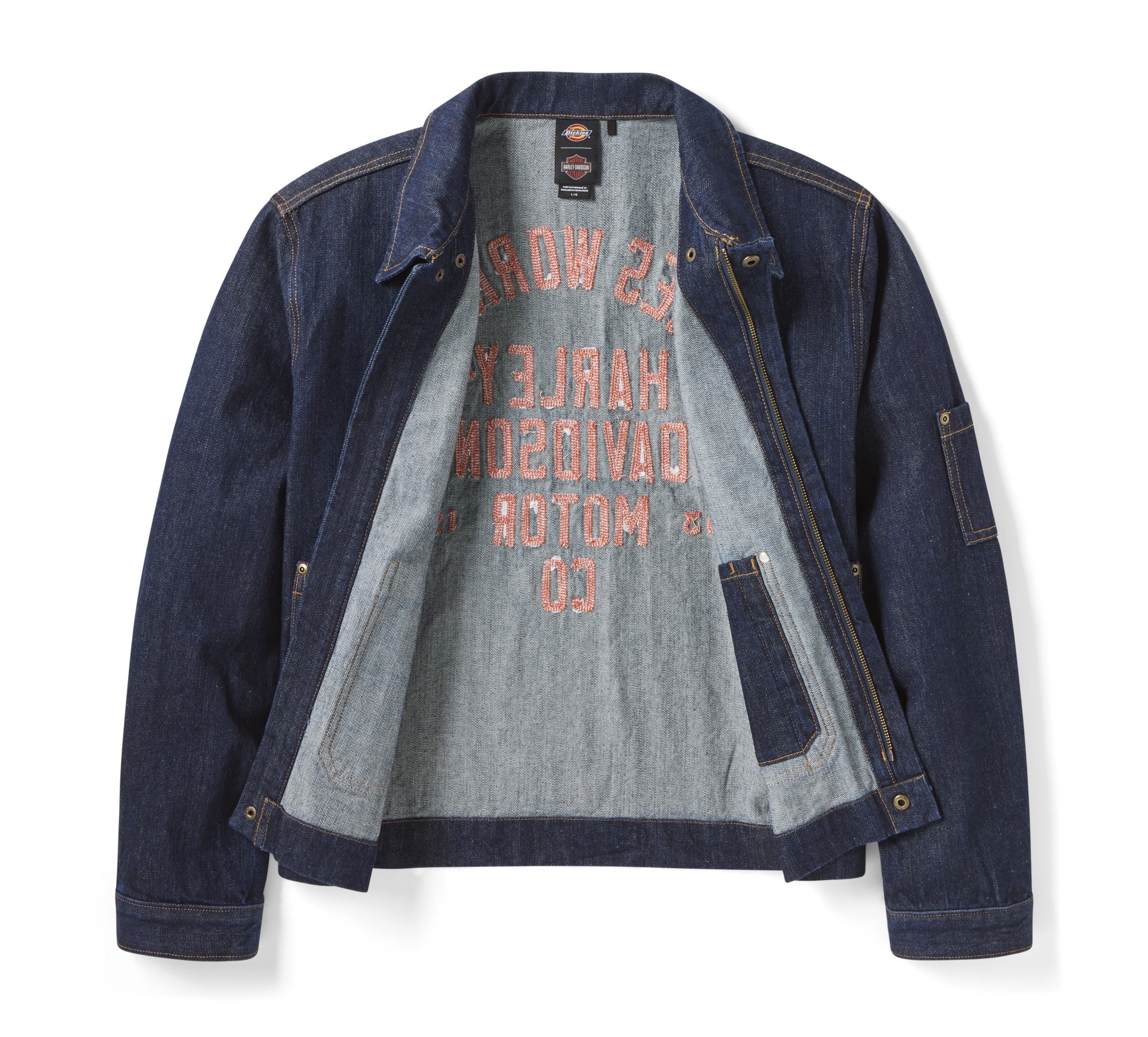 Dickies x Harley-Davidson® Boxy Fit Embroidered Denim Jacket