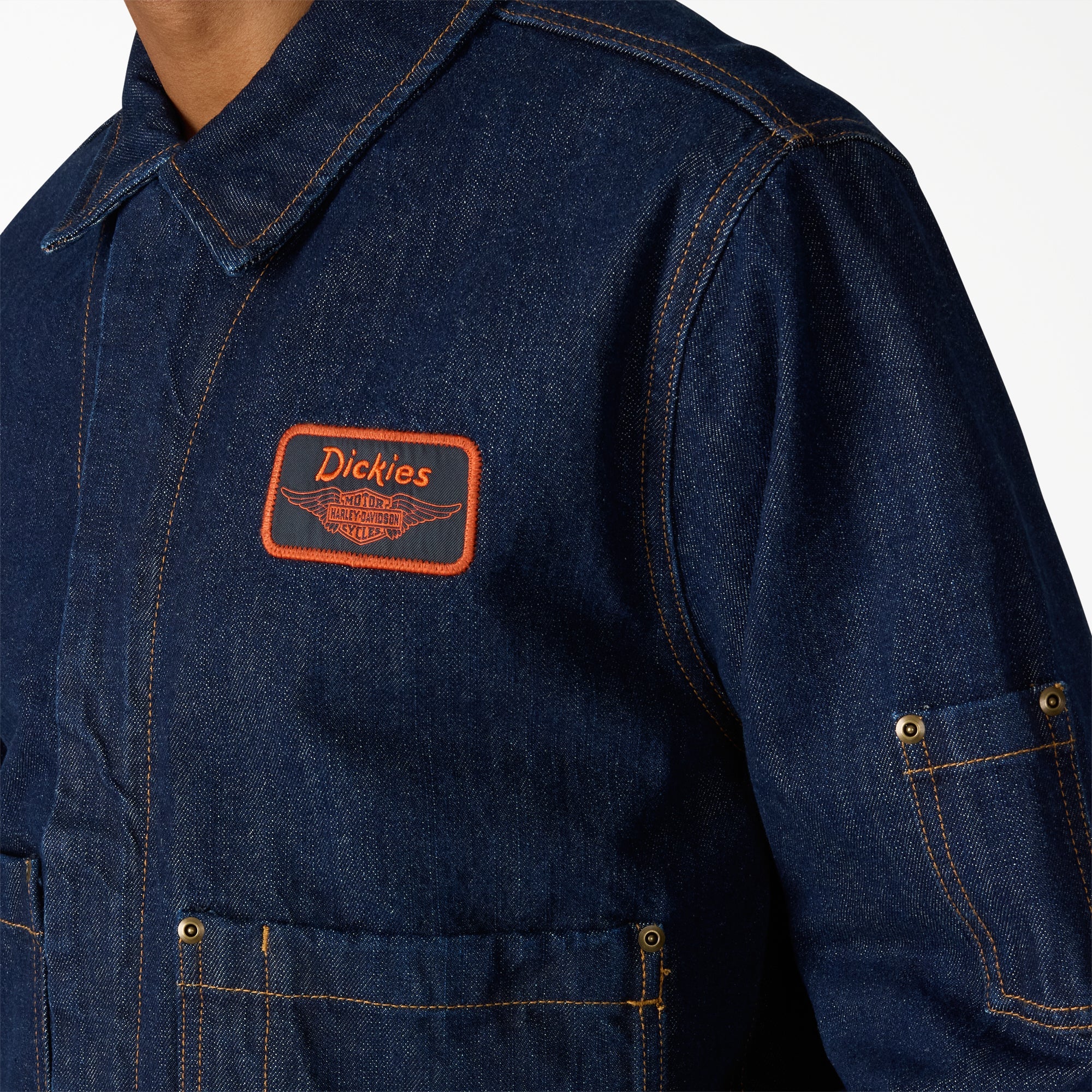 Dickies x Harley-Davidson® Boxy Fit Embroidered Denim Jacket