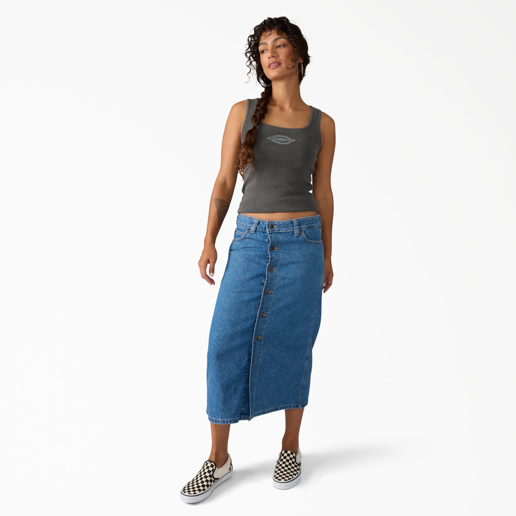Women's Midi Denim Skirt