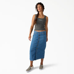 Women's Midi Denim Skirt