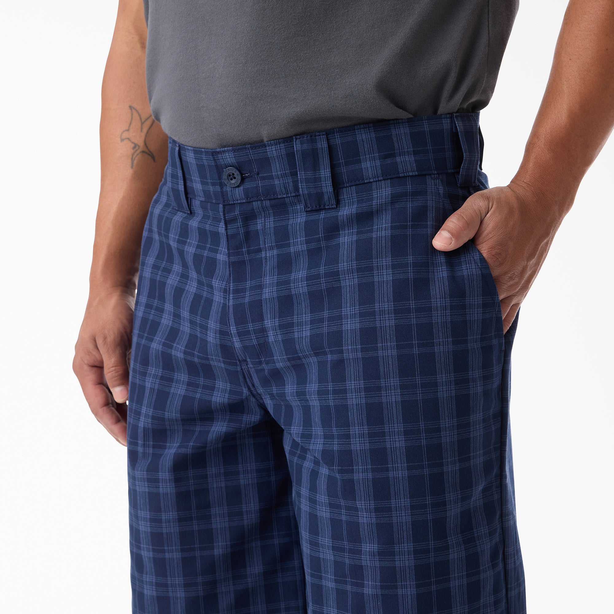 Plaid Work Shorts, 11"