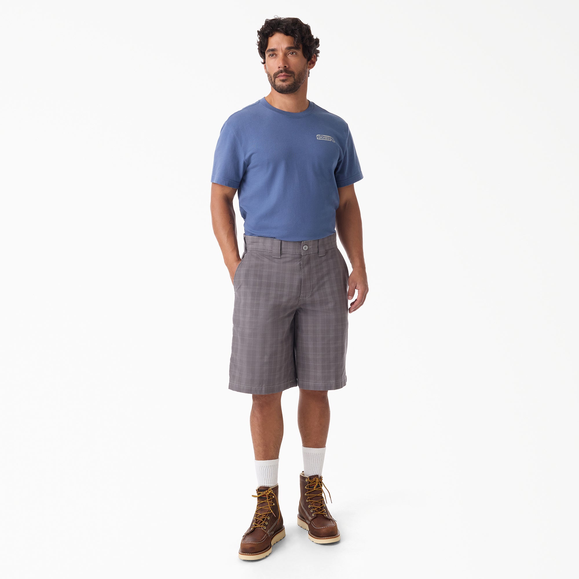 Plaid Work Shorts, 11"