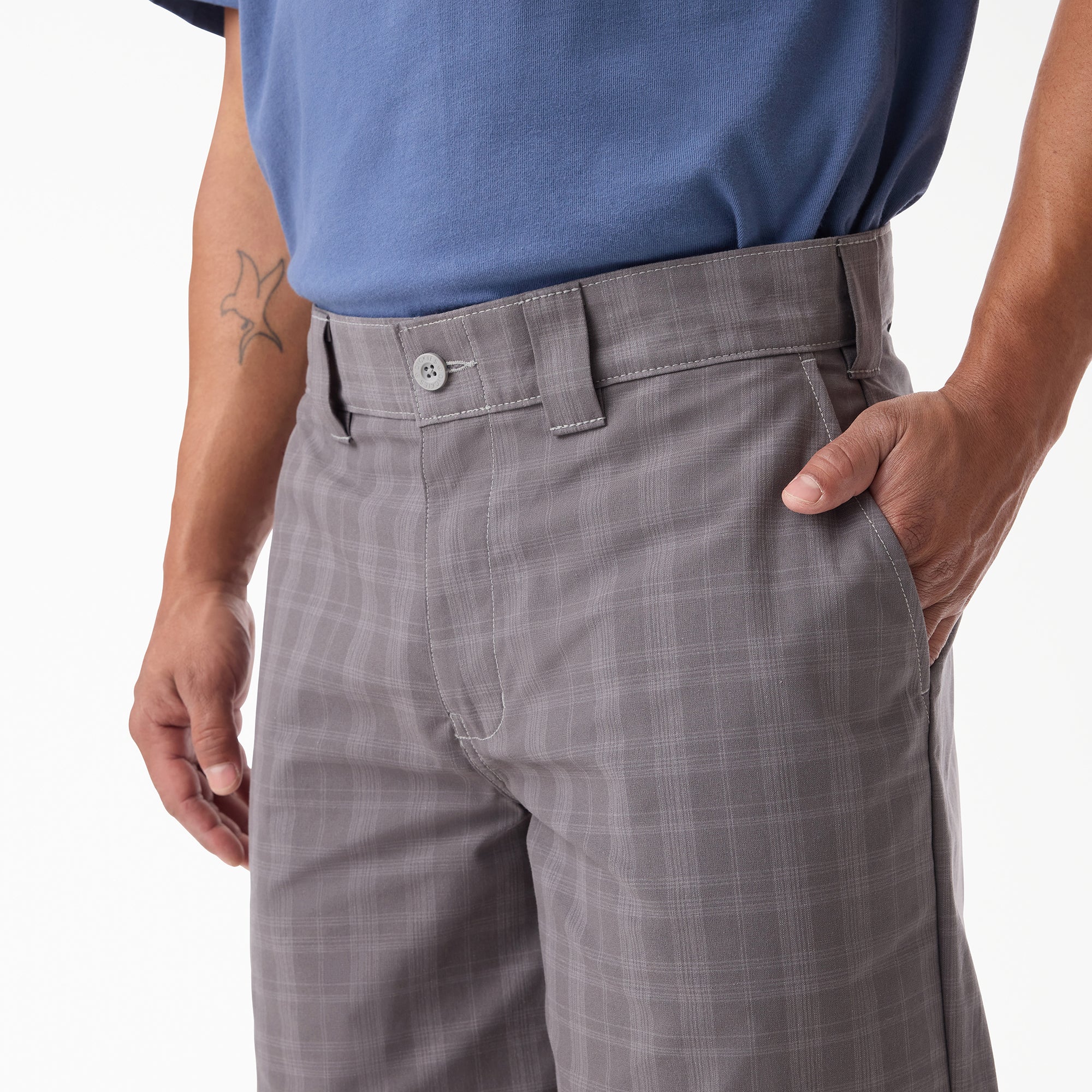 Plaid Work Shorts, 11"