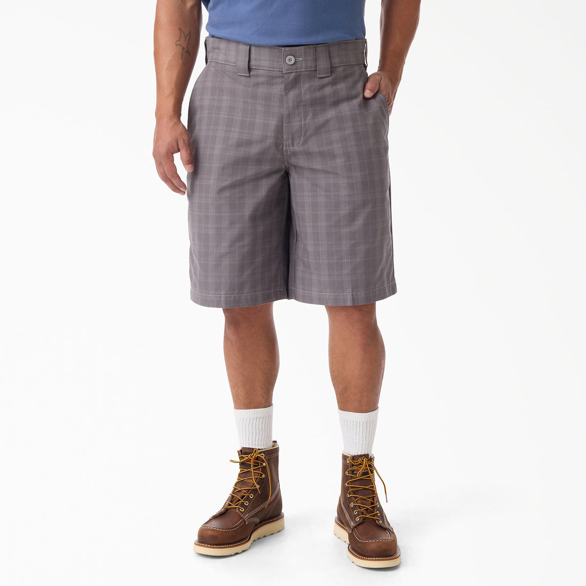 Plaid Work Shorts, 11"