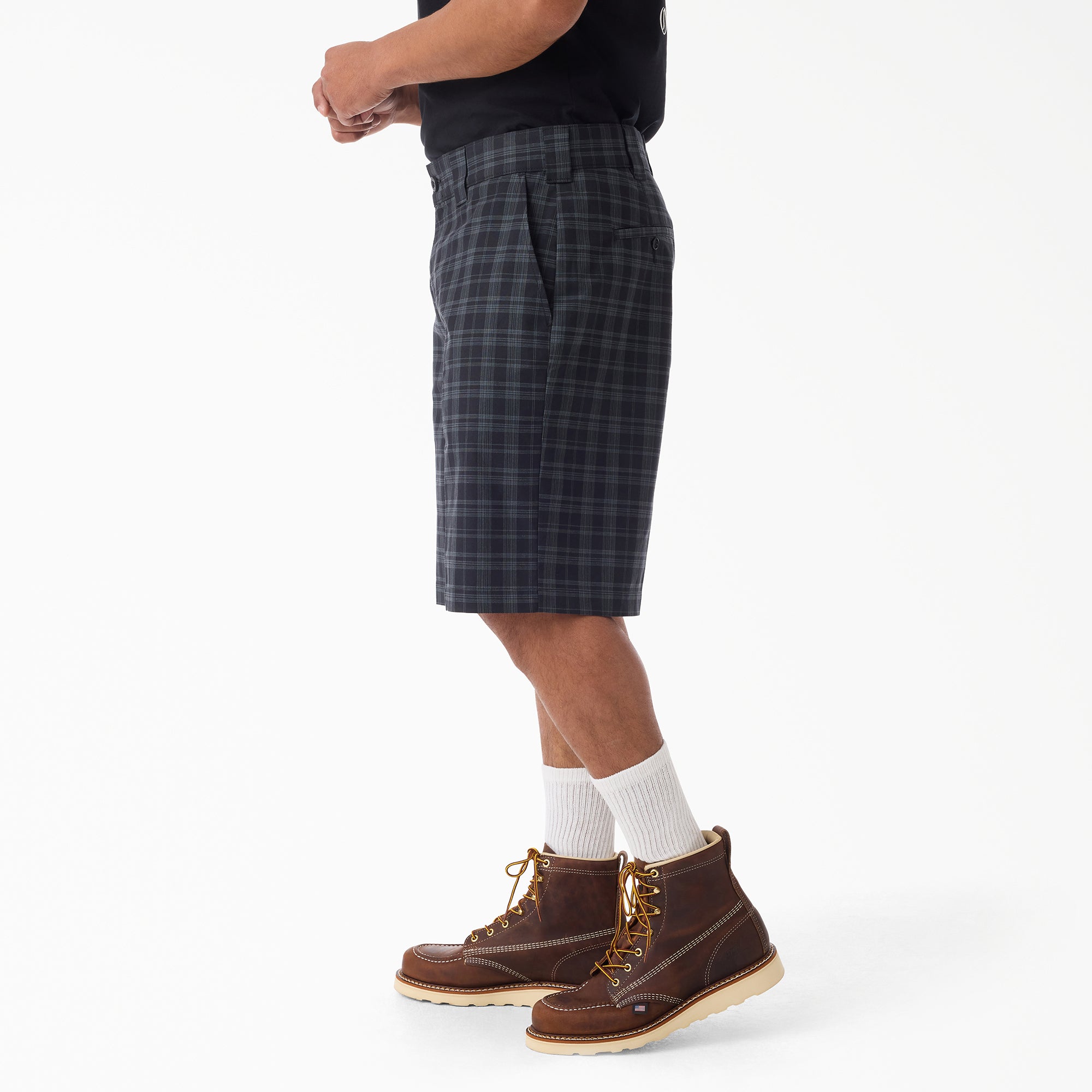 Plaid Work Shorts, 11"