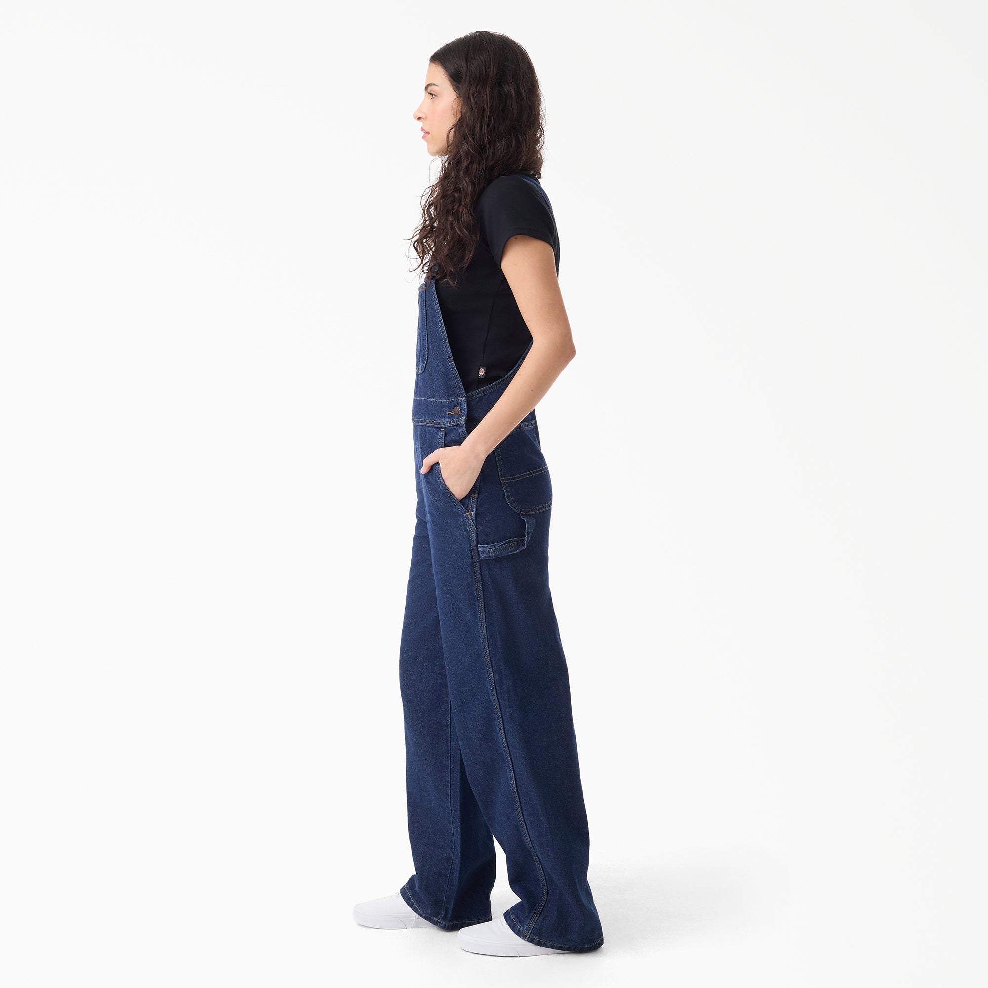 Women's Loose Denim Bib