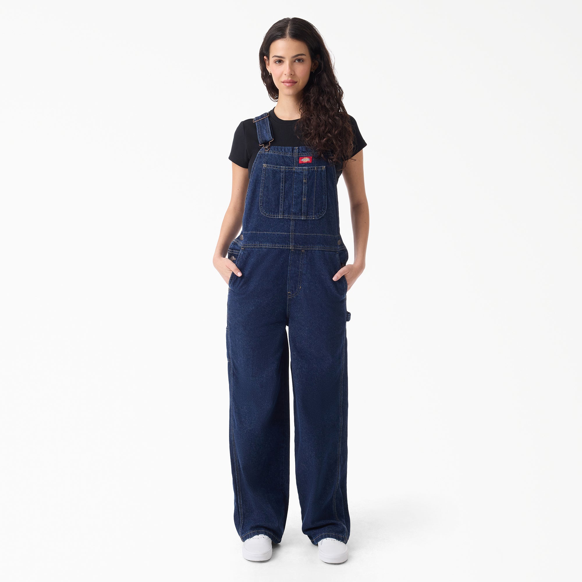 Women's Loose Denim Bib