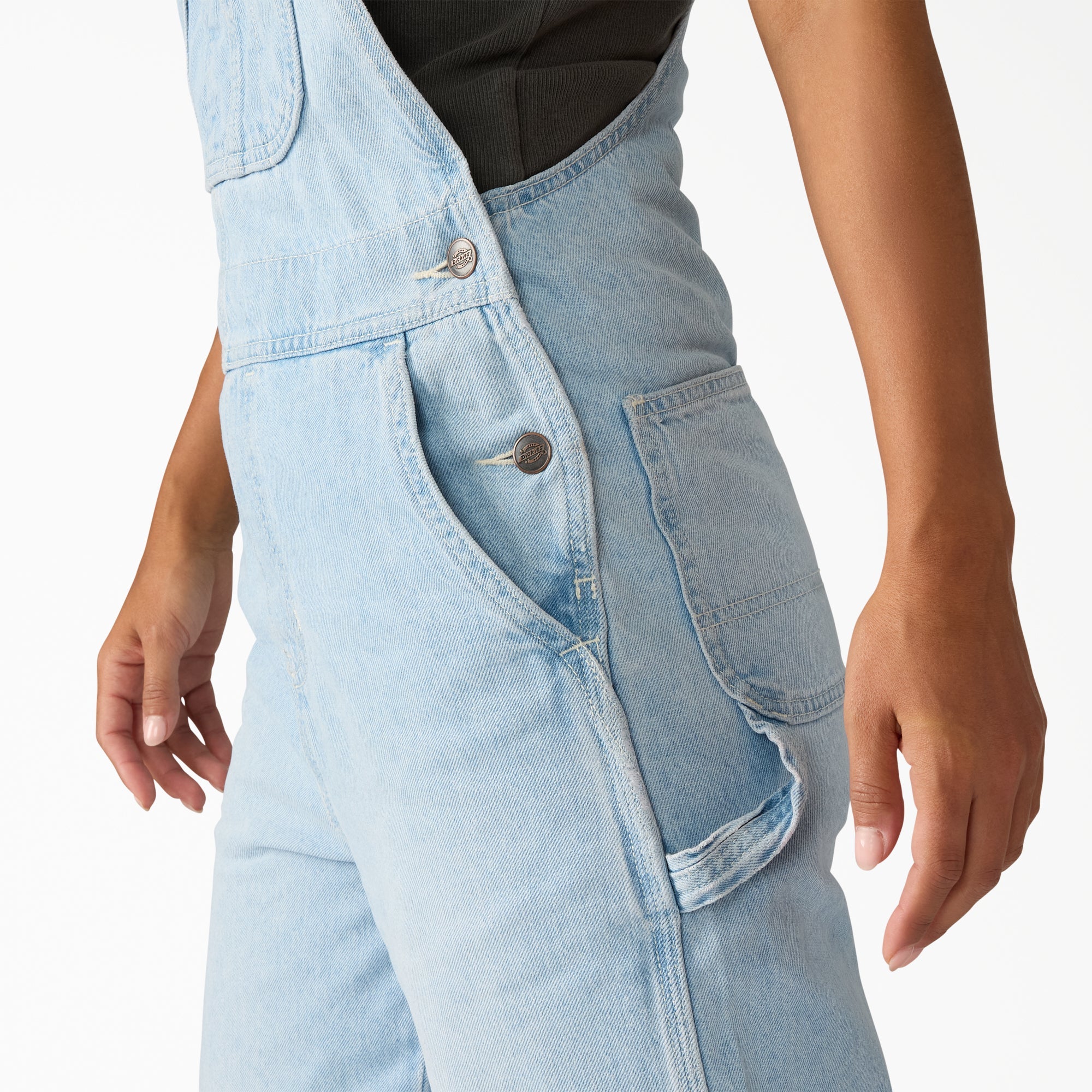 Women's Loose Denim Bib