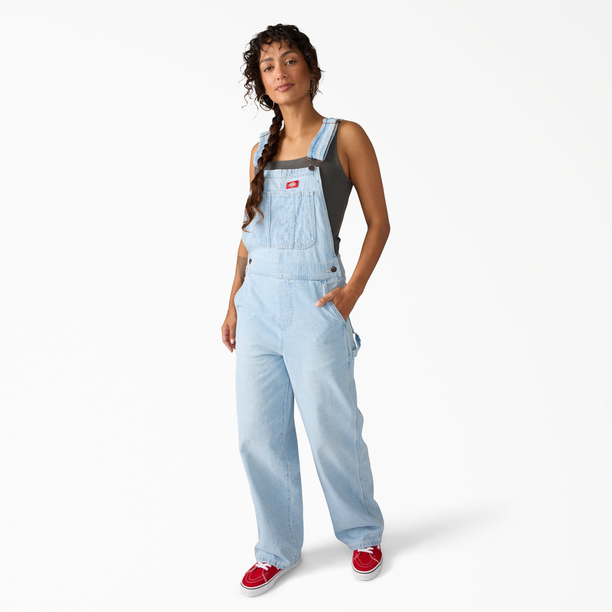 Women's Loose Denim Bib