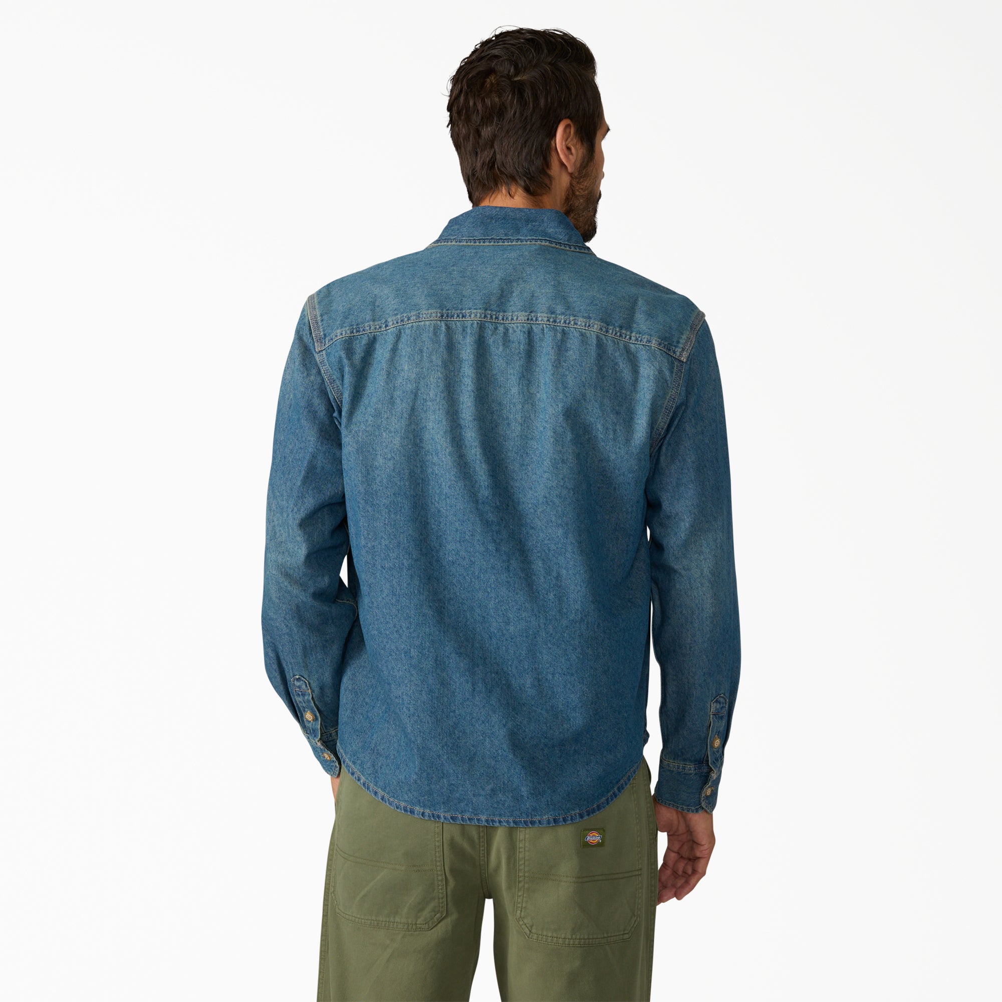 Lightweight Long Sleeve Denim Shirt