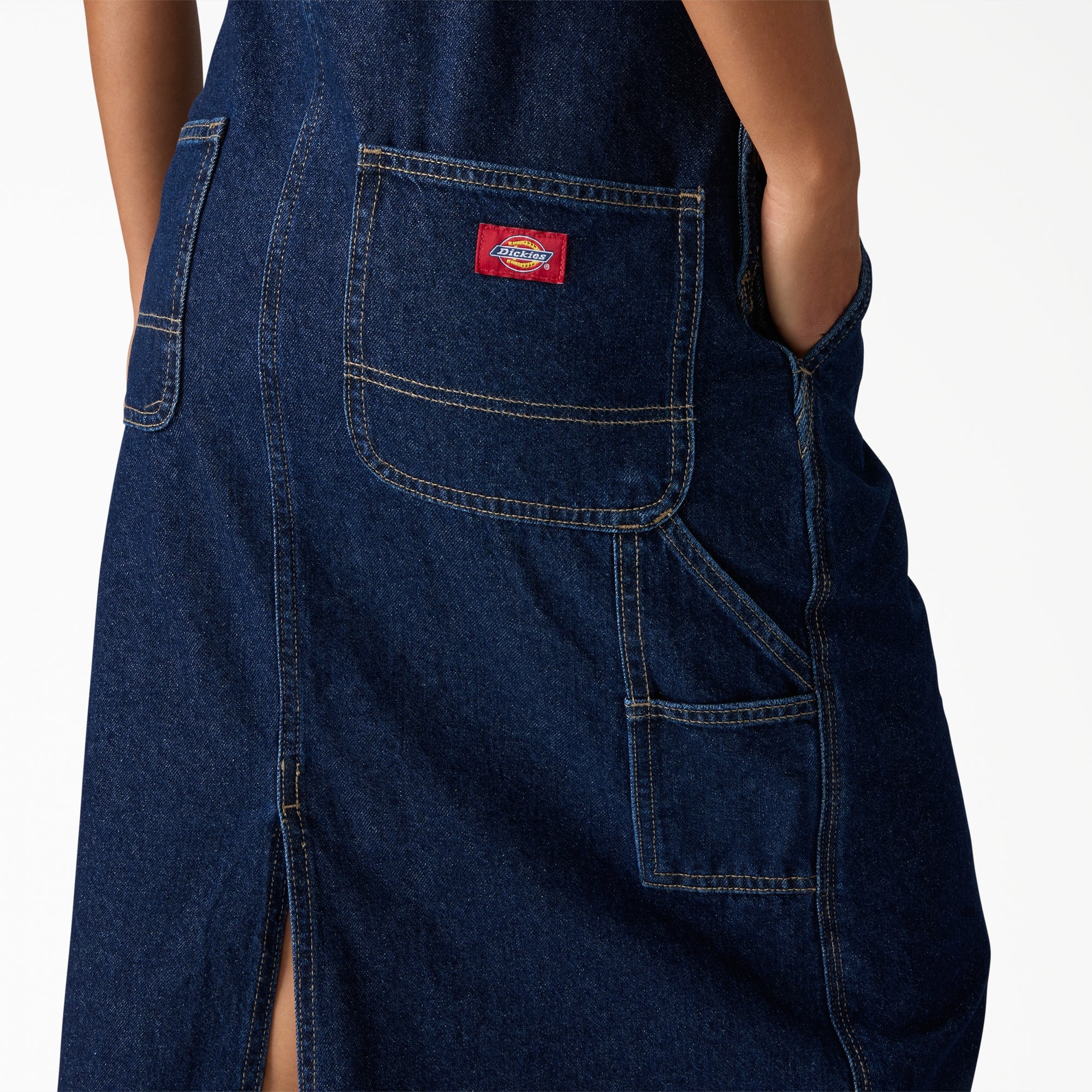 Women's Denim Bib Overall Dress