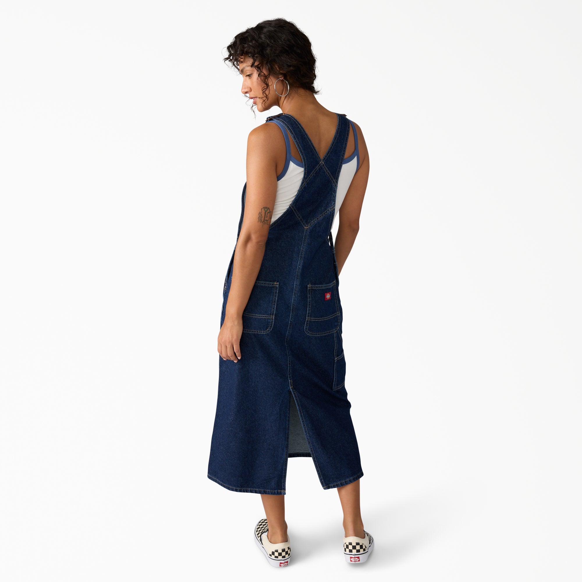 Women's Denim Bib Overall Dress