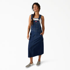 Women's Denim Bib Overall Dress