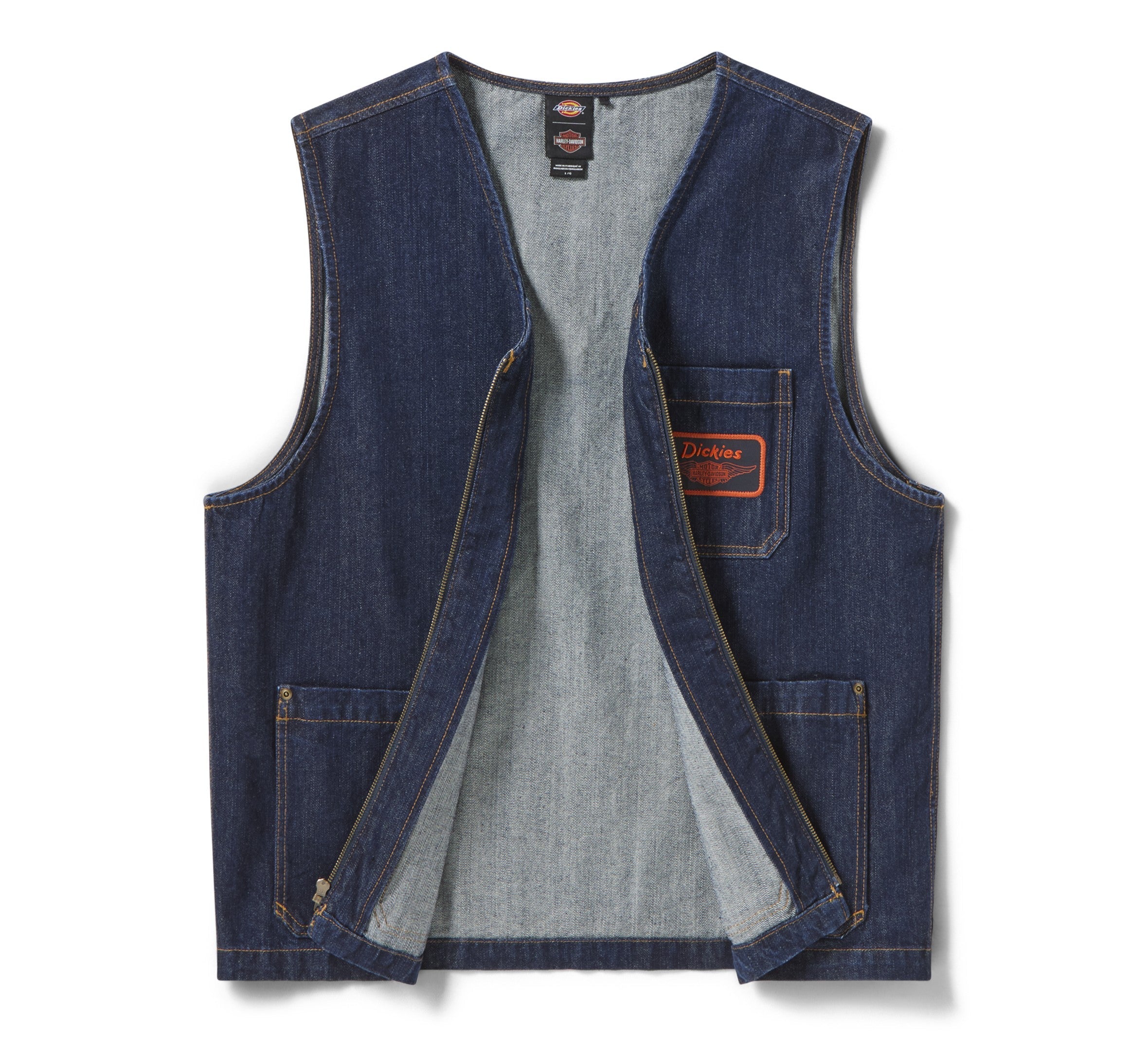 Dickies x Harley-Davidson® Denim Zip-Up Vest