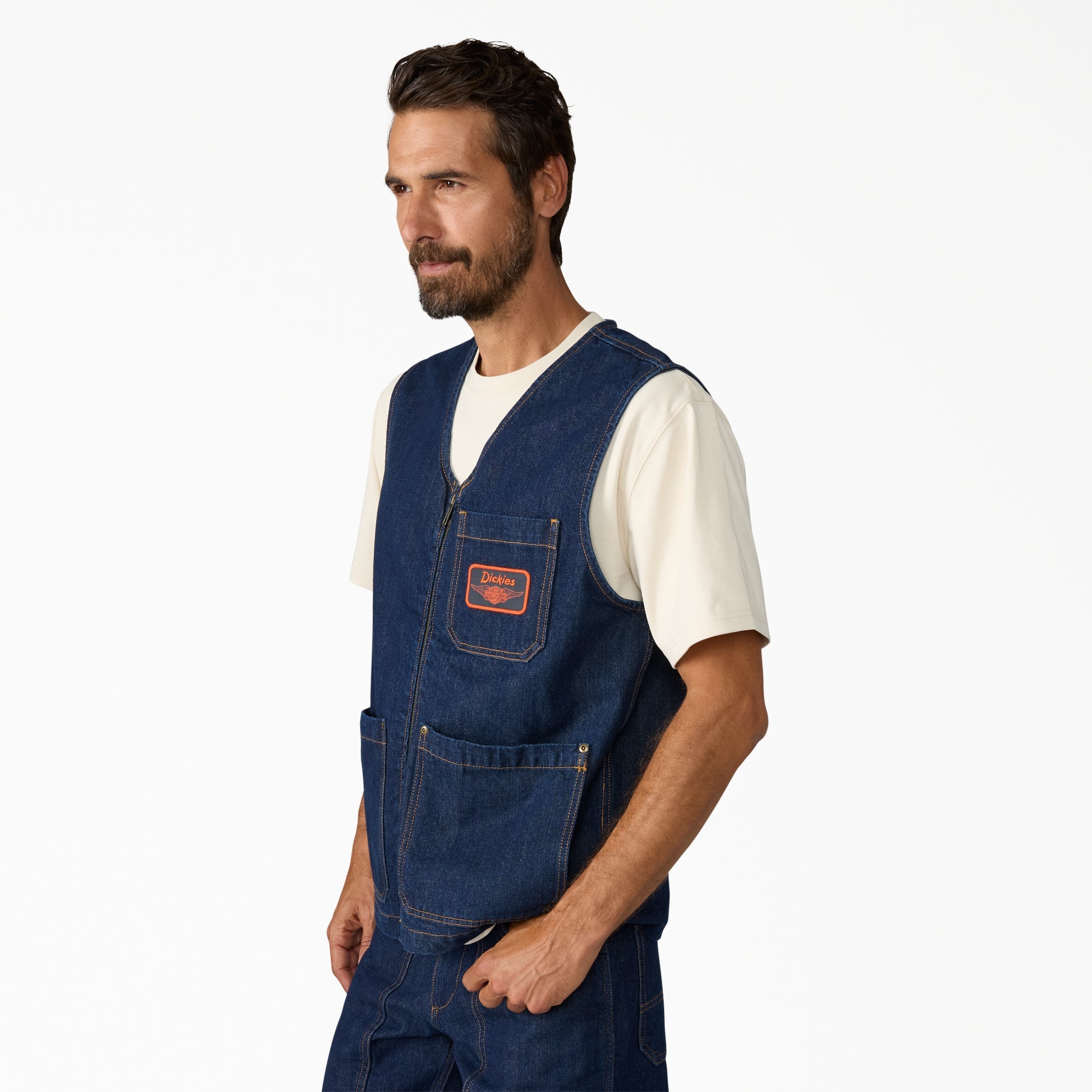 Dickies x Harley-Davidson® Denim Zip-Up Vest