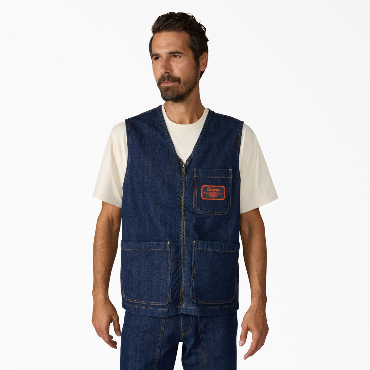 Dickies x Harley-Davidson® Denim Zip-Up Vest