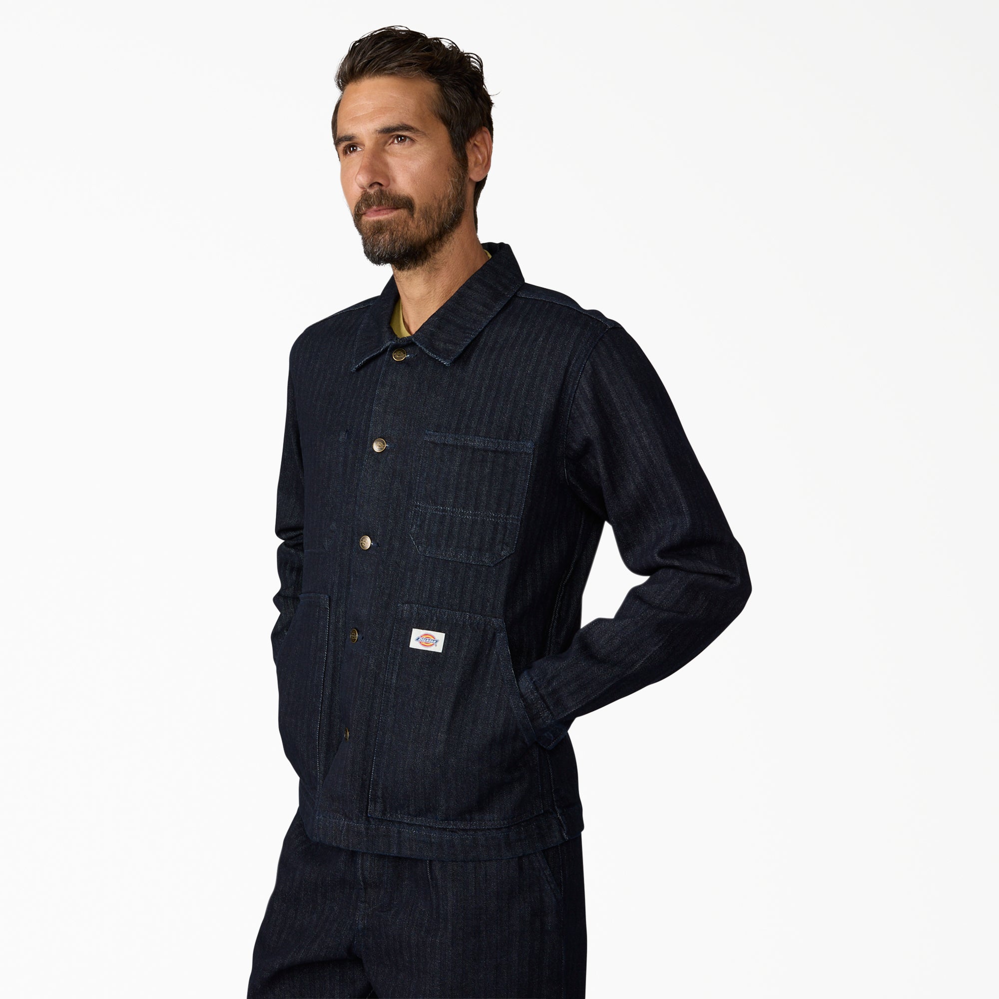Selvedge Herringbone Barn Denim Jacket