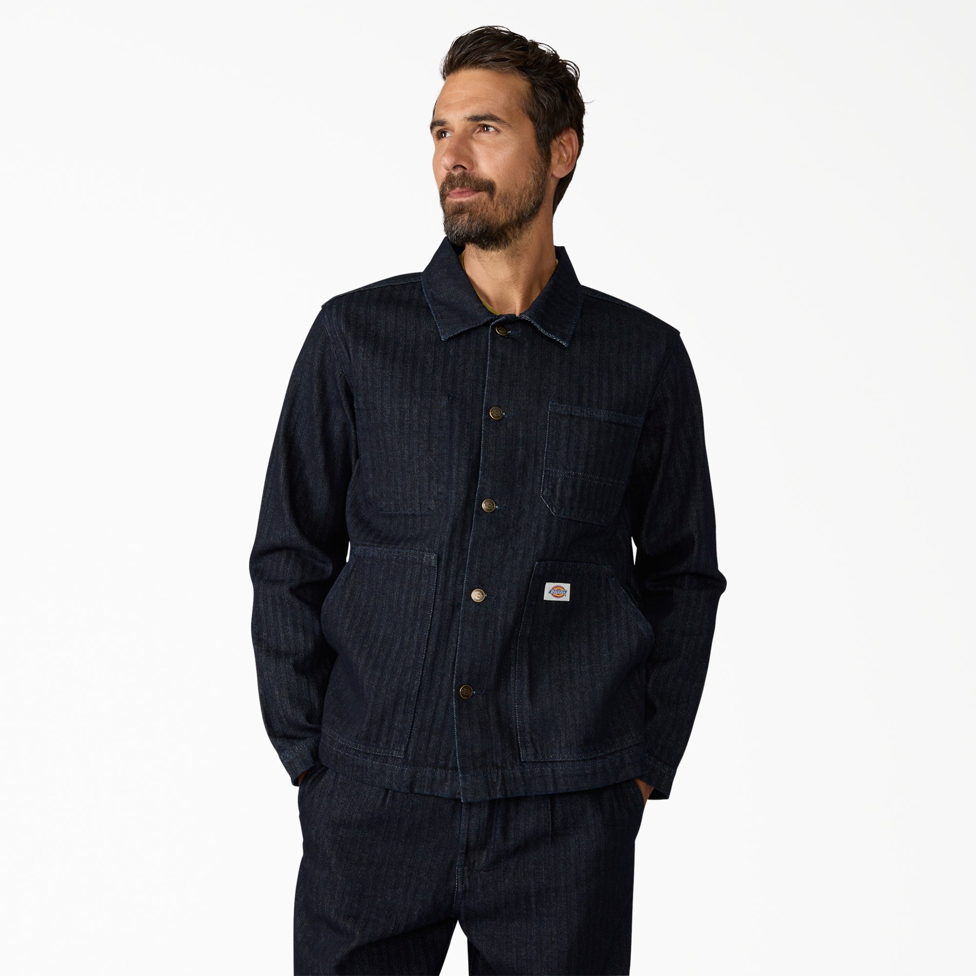 Selvedge Herringbone Barn Denim Jacket