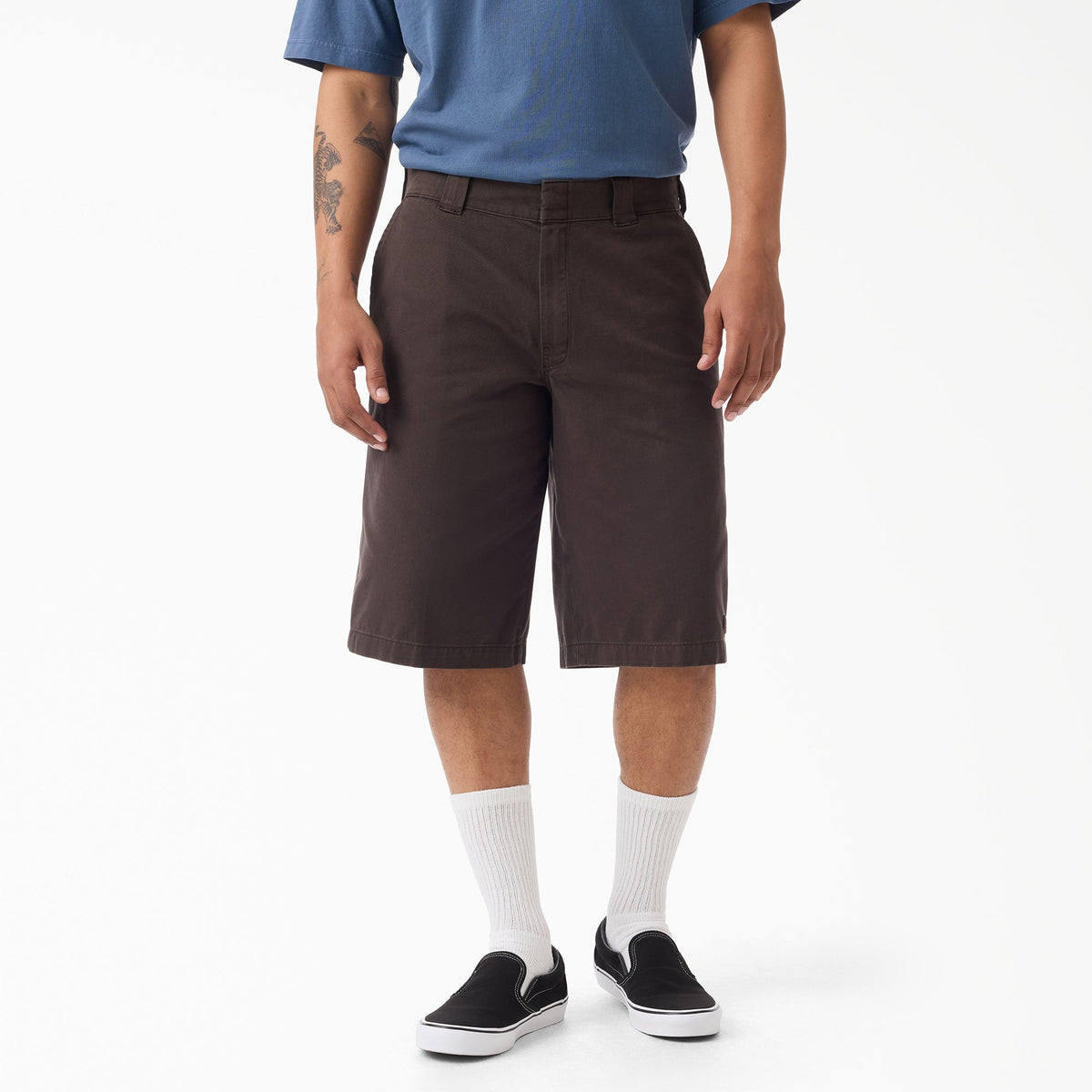 Worn In Loose Work Shorts, 13"