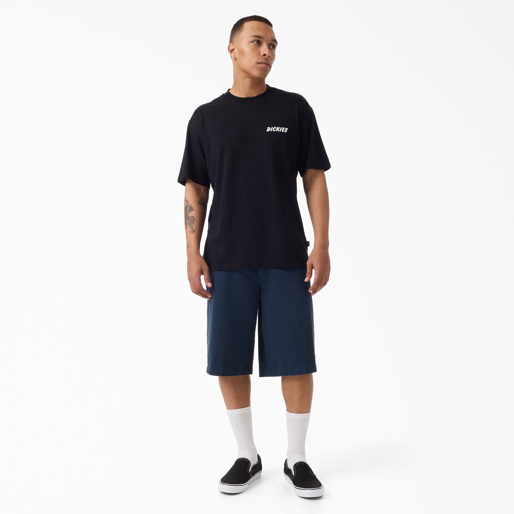 Worn In Loose Work Shorts, 13"