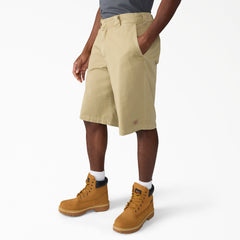 Worn In Loose Work Shorts, 13"