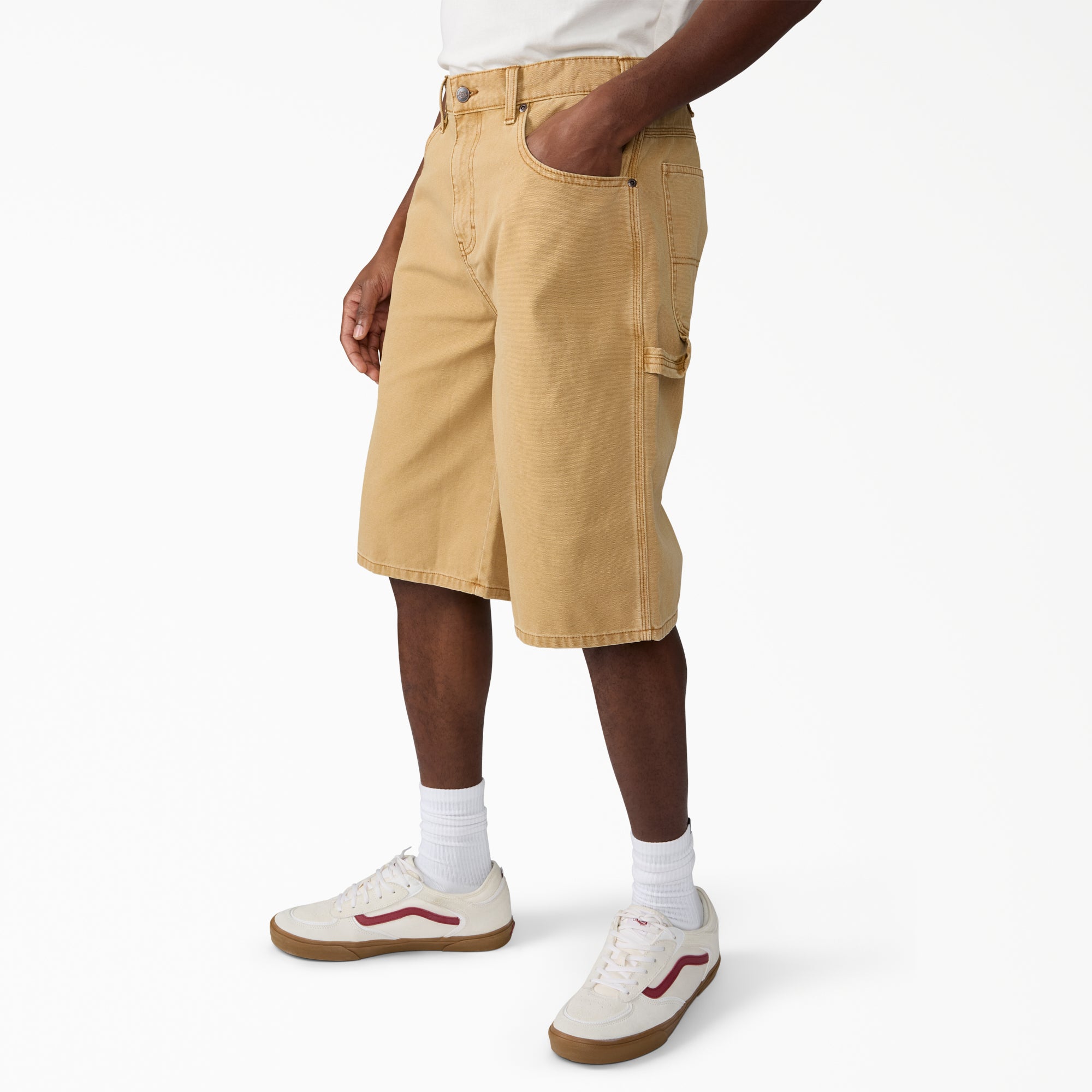 Worn In Relaxed Carpenter Duck Shorts, 13"