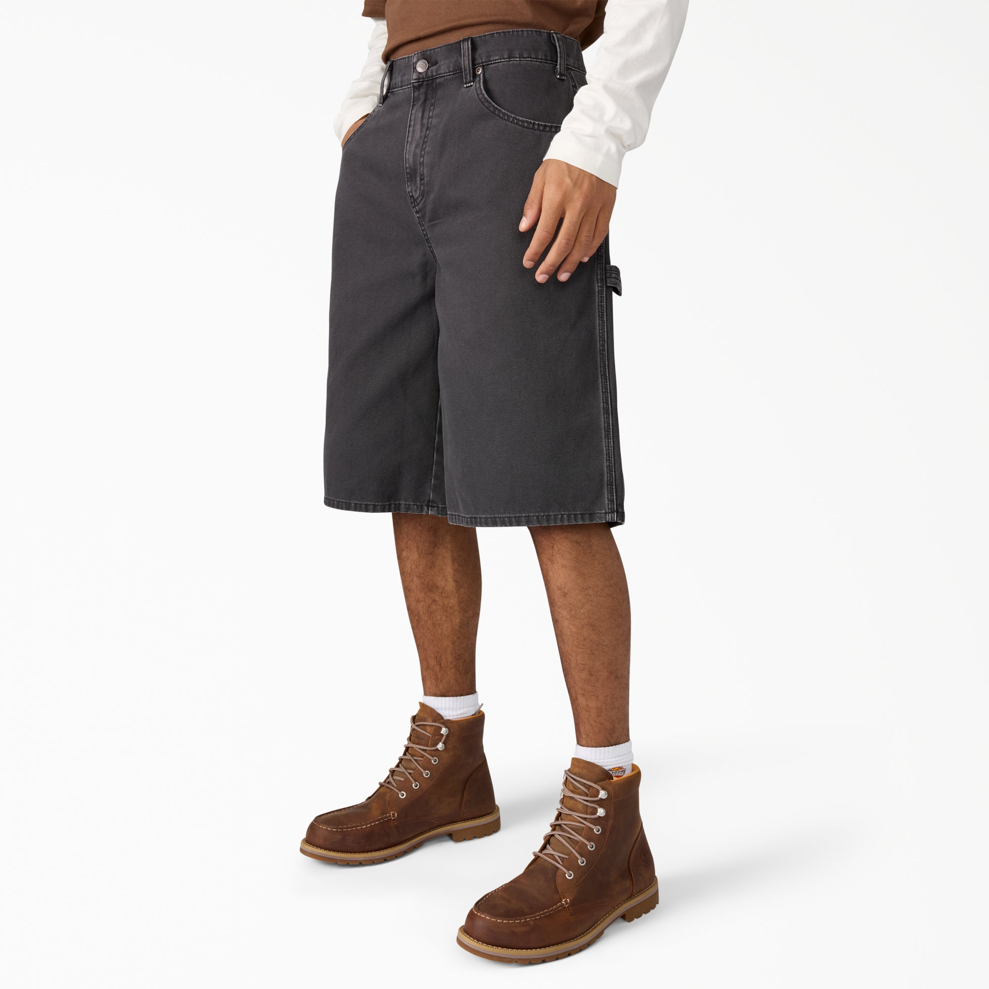 Worn In Relaxed Carpenter Duck Shorts, 13"