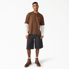 Worn In Relaxed Carpenter Duck Shorts, 13"