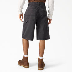 Worn In Relaxed Carpenter Duck Shorts, 13"