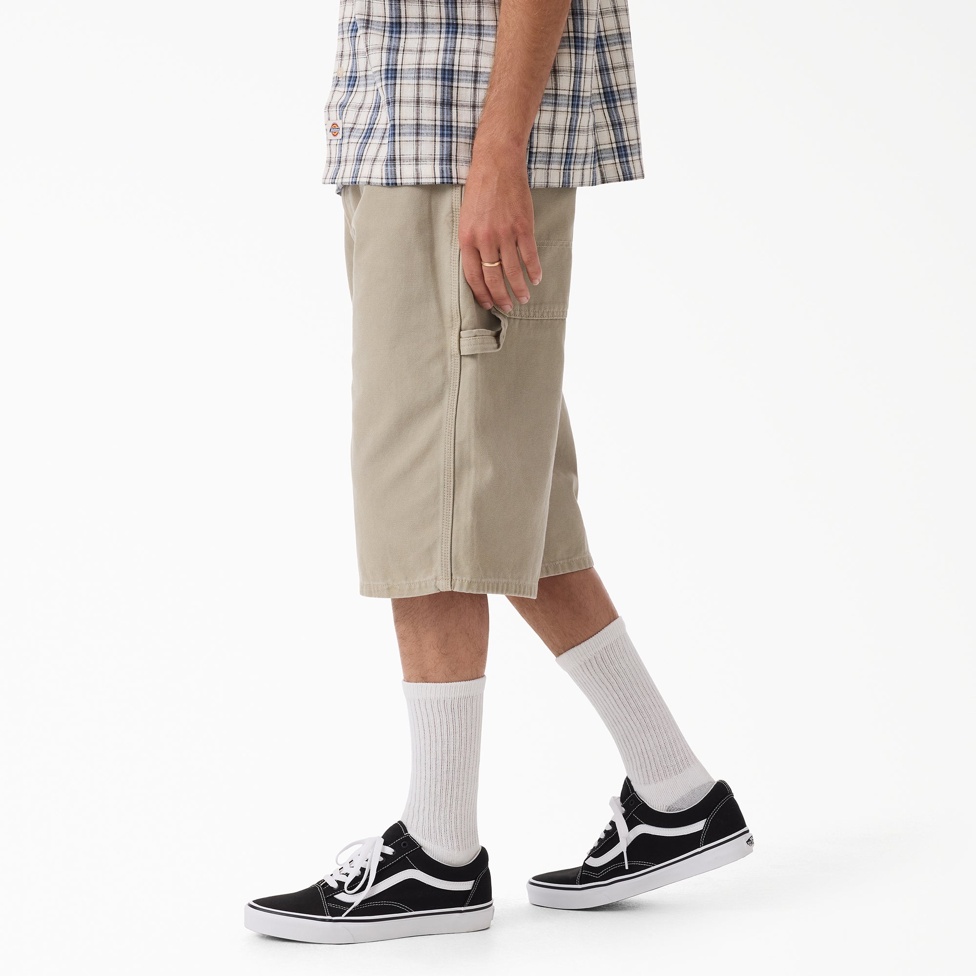Worn In Relaxed Carpenter Duck Shorts, 13"