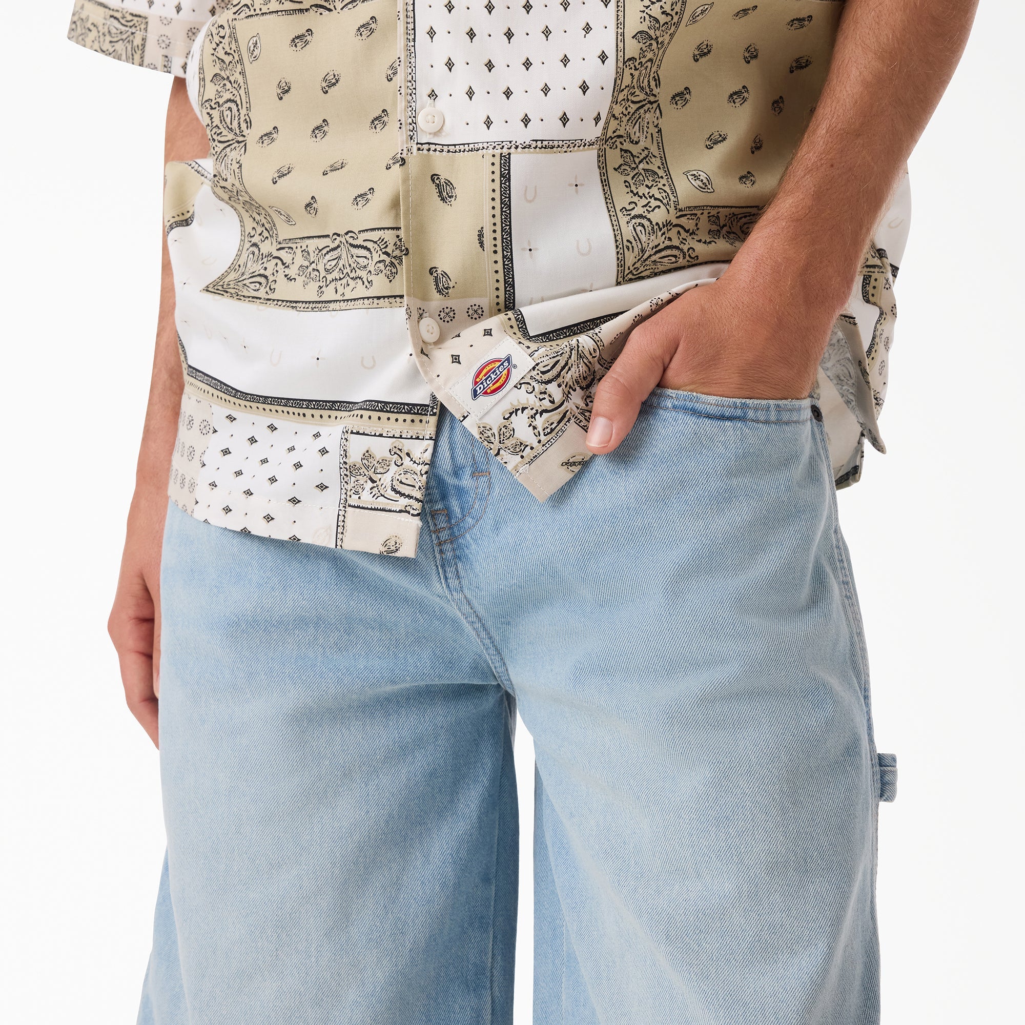 Worn In Relaxed Carpenter Denim Shorts, 13"