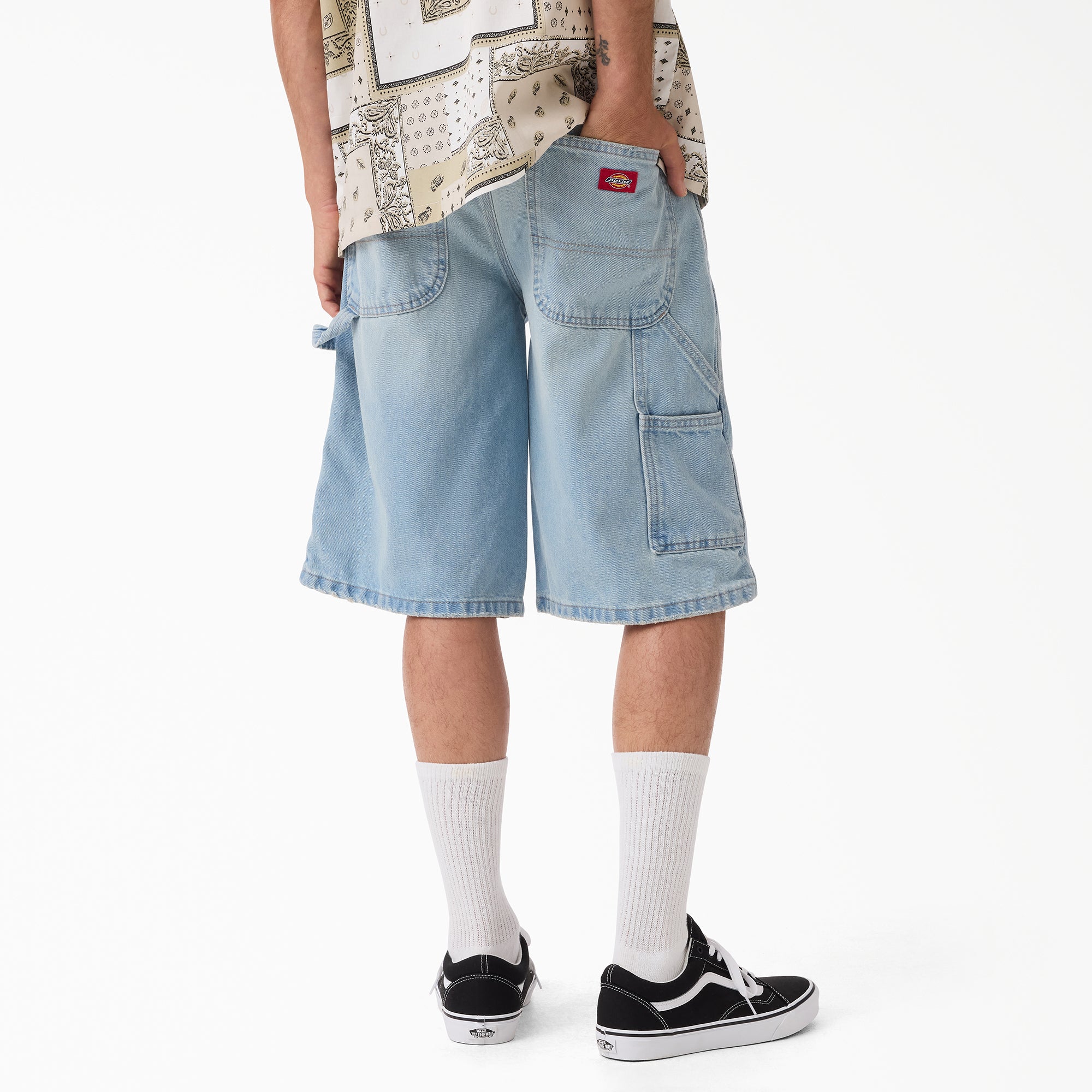 Worn In Relaxed Carpenter Denim Shorts, 13"