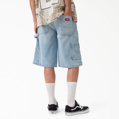 Worn In Relaxed Carpenter Denim Shorts, 13"