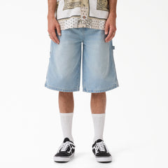 Worn In Relaxed Carpenter Denim Shorts, 13"
