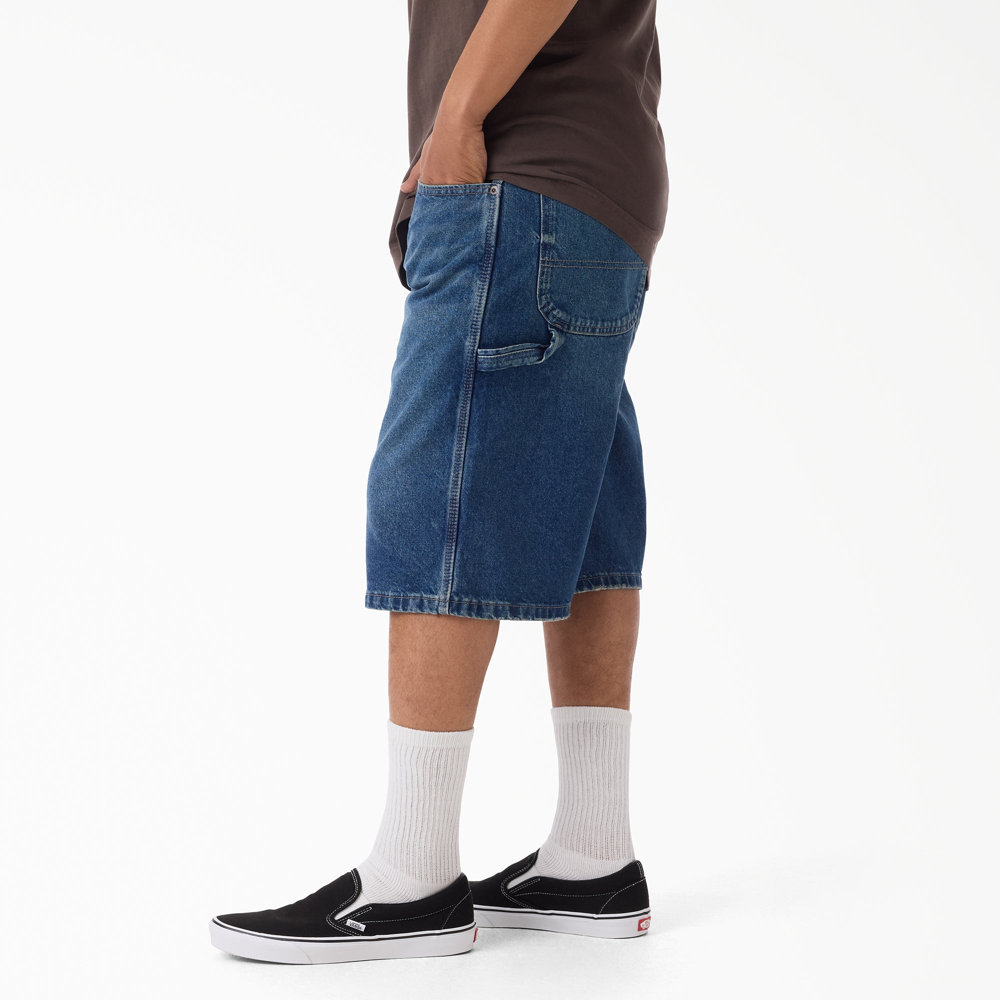 Worn In Relaxed Carpenter Denim Shorts, 13"