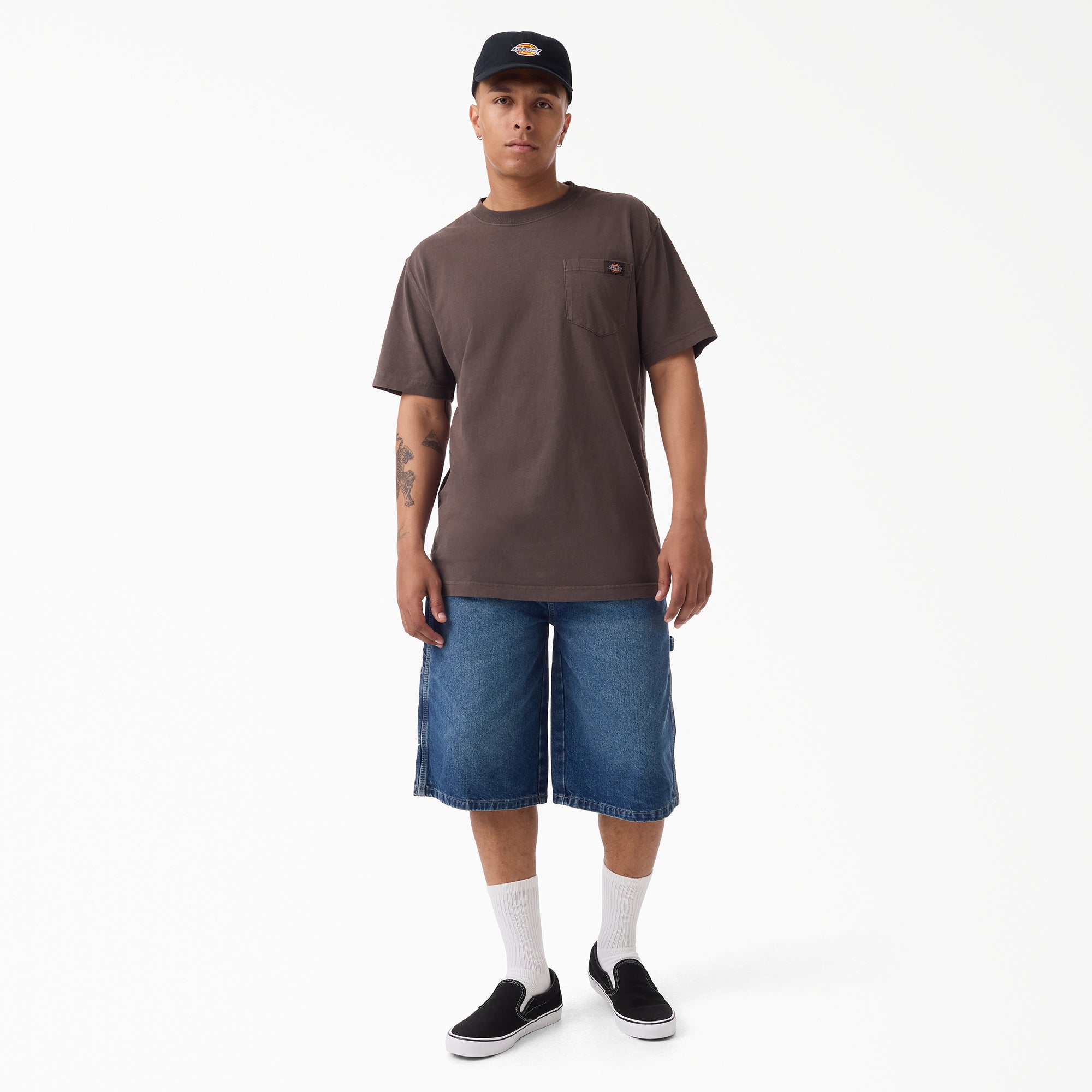 Worn In Relaxed Carpenter Denim Shorts, 13"