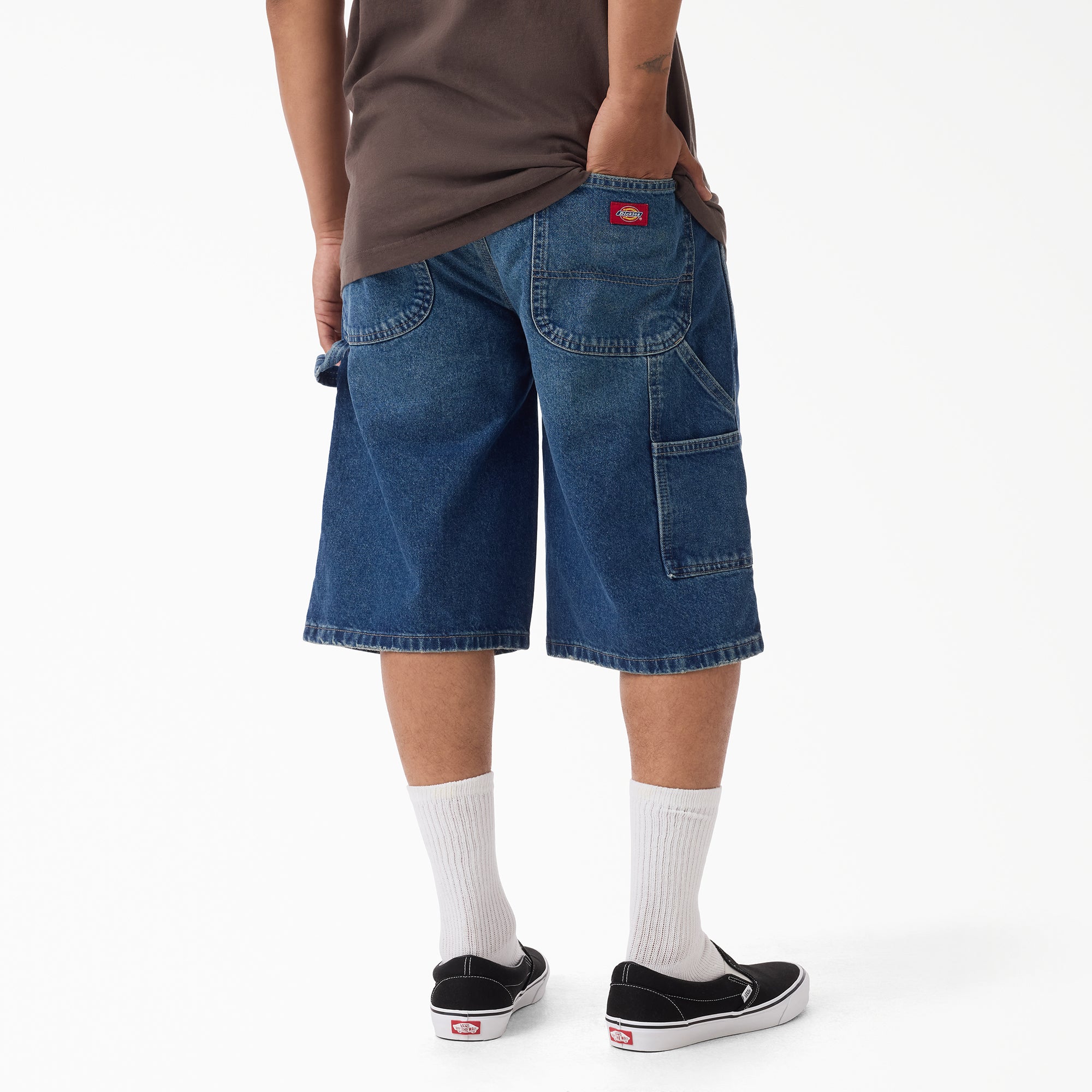Worn In Relaxed Carpenter Denim Shorts, 13"