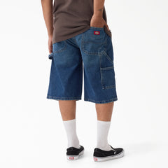 Worn In Relaxed Carpenter Denim Shorts, 13"