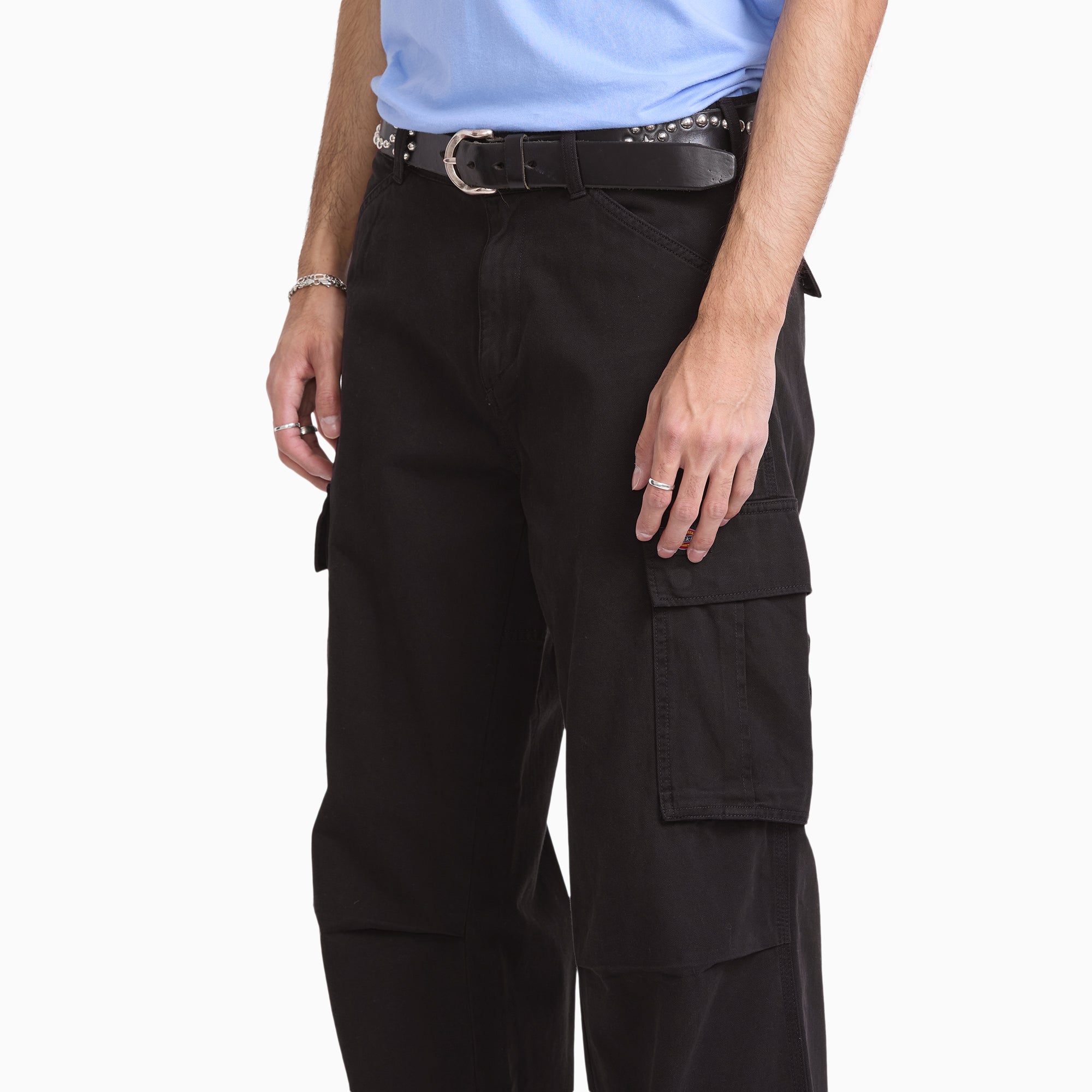 247 Loose Straight Garment Dyed Cargo Pants