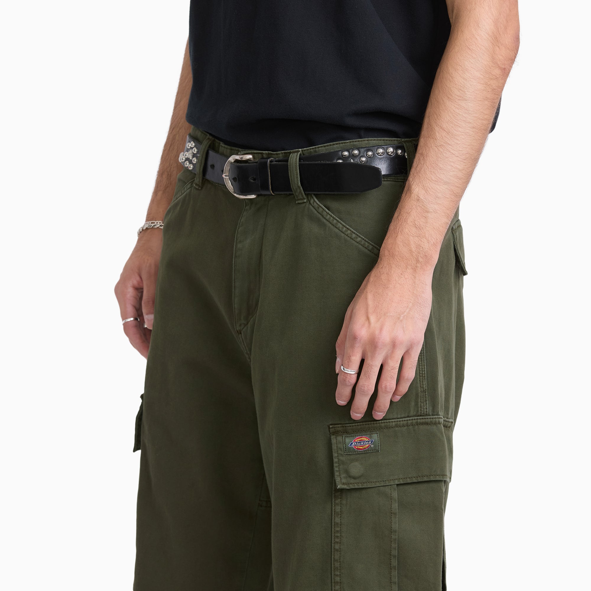 247 Loose Straight Garment Dyed Cargo Pants